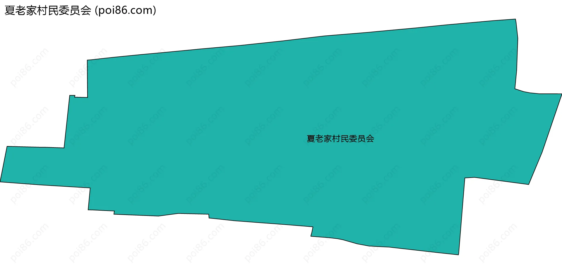夏老家村民委员会边界地图