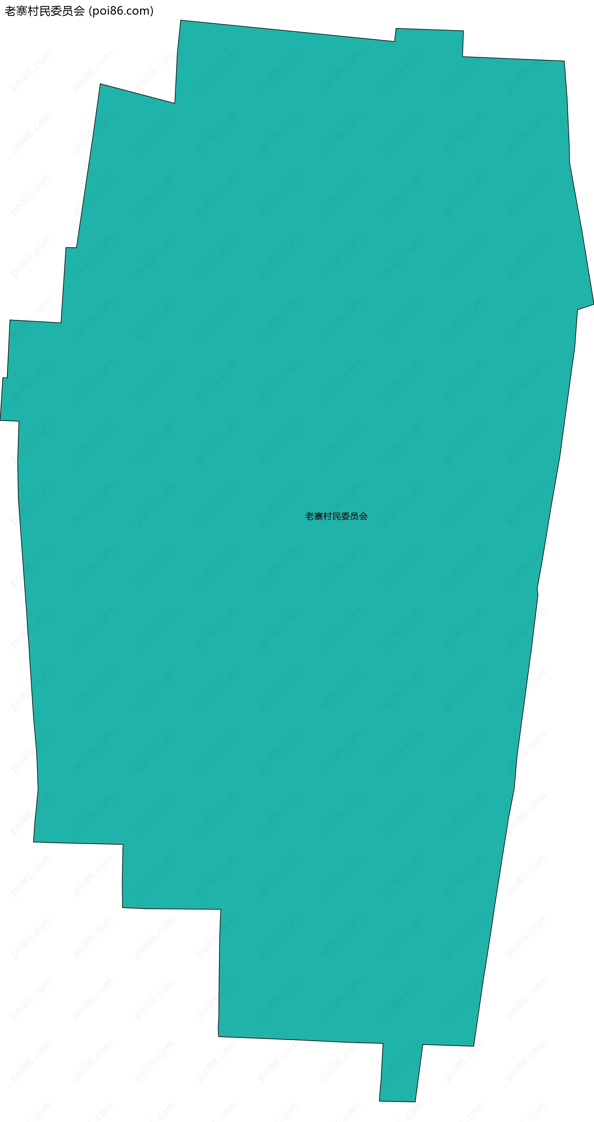 老寨村民委员会边界地图