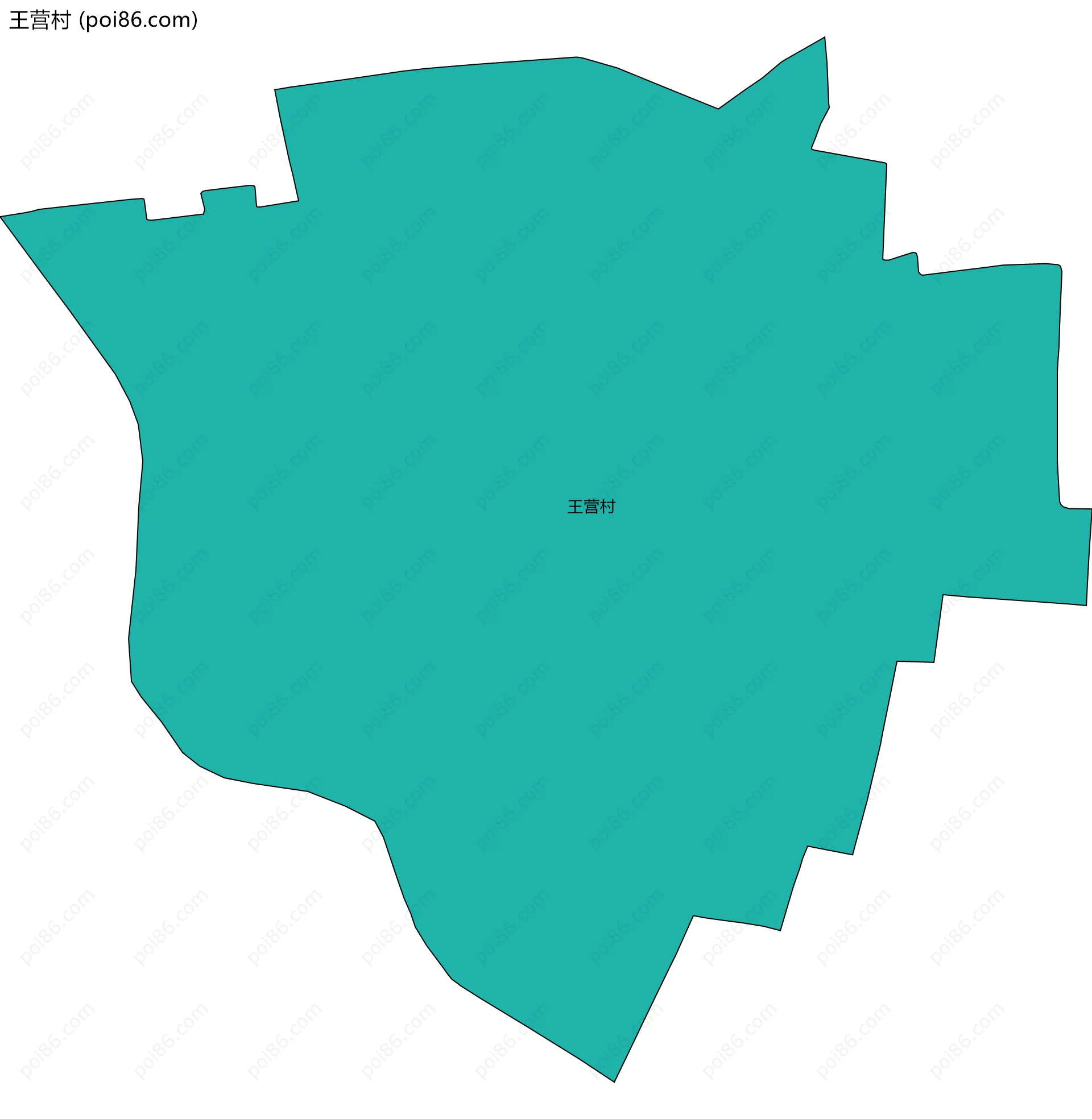 王营村边界地图