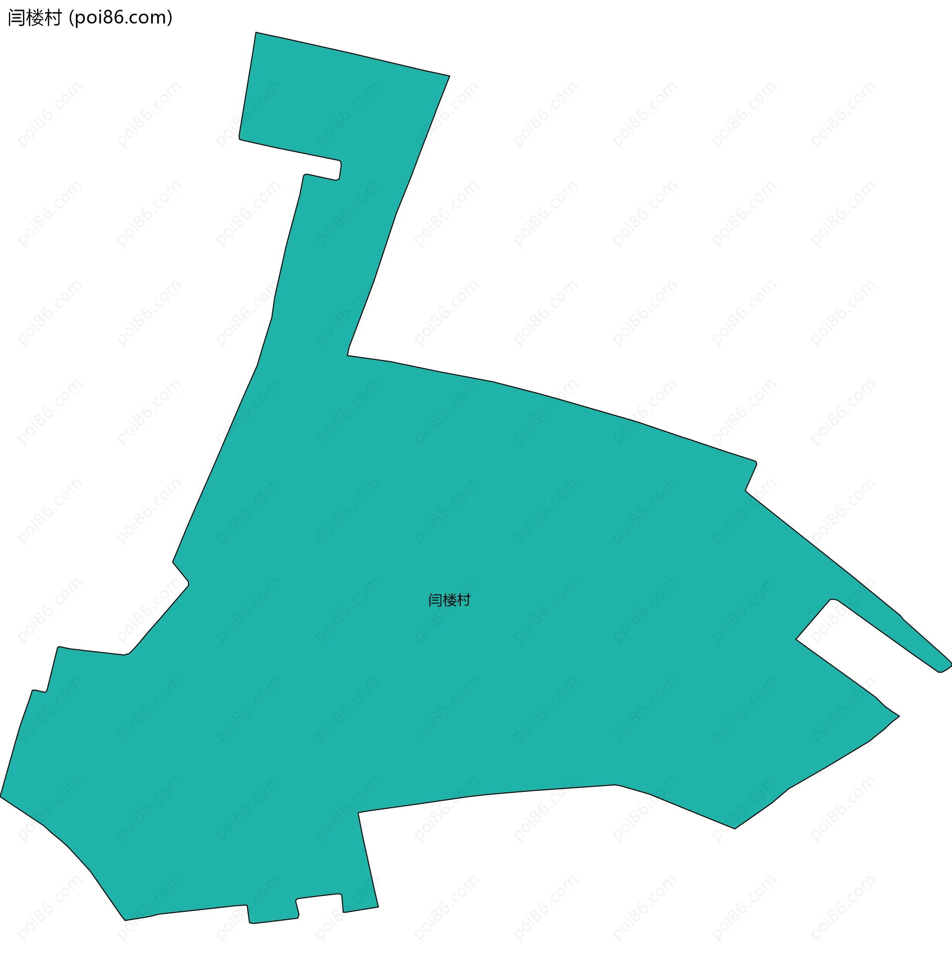 闫楼村边界地图