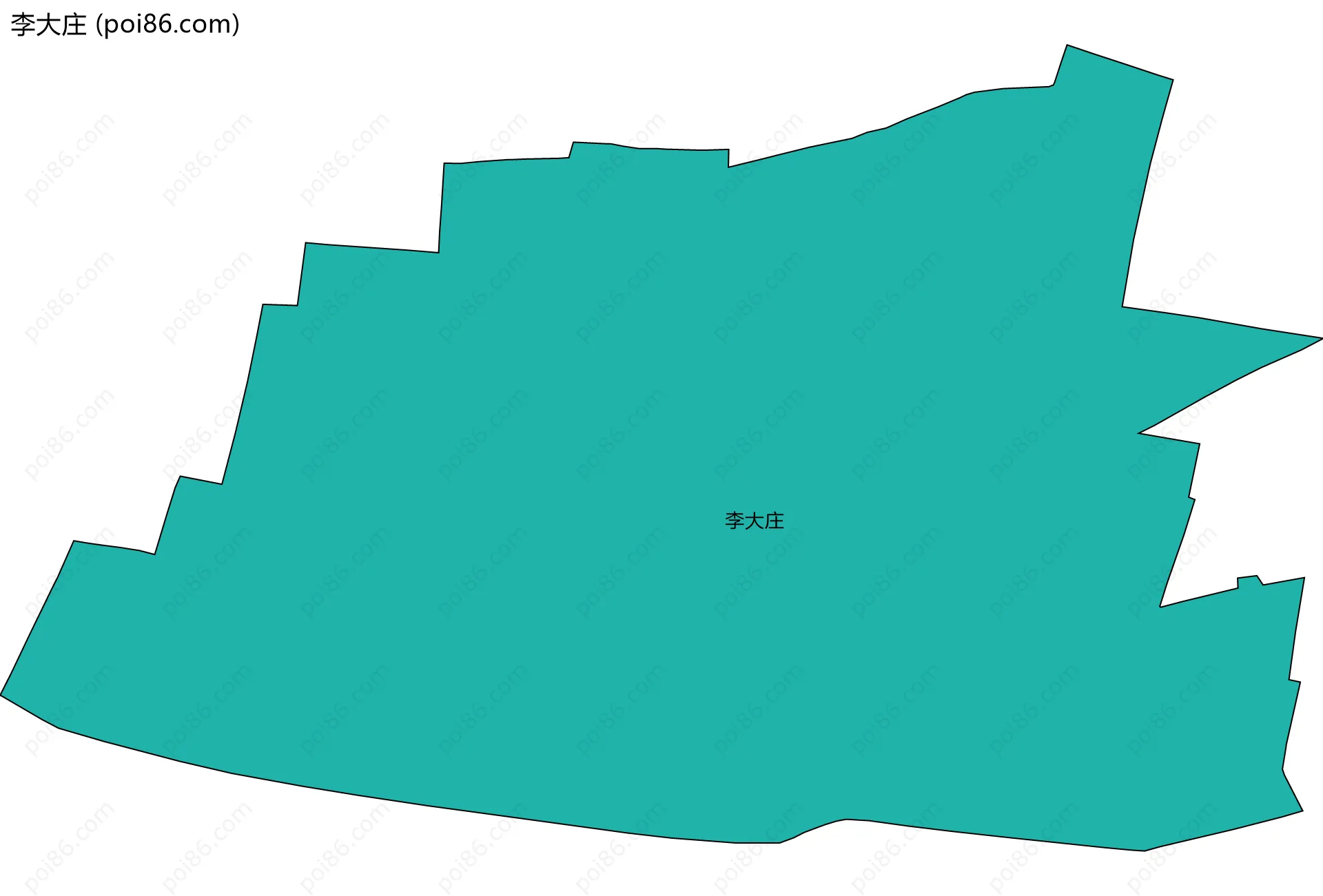 李大庄边界地图