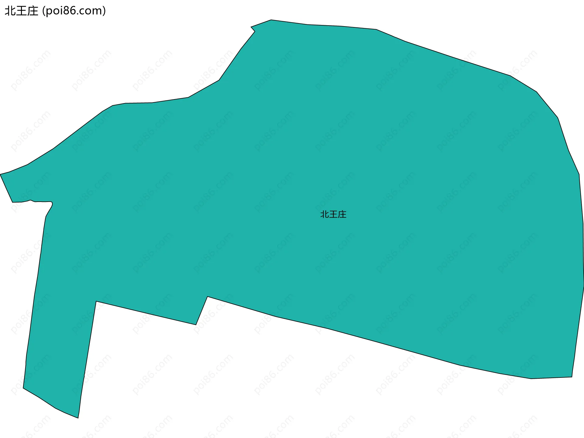 北王庄边界地图