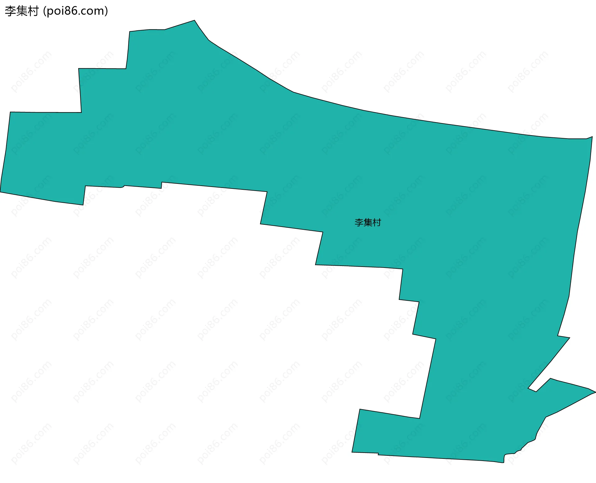 李集村边界地图