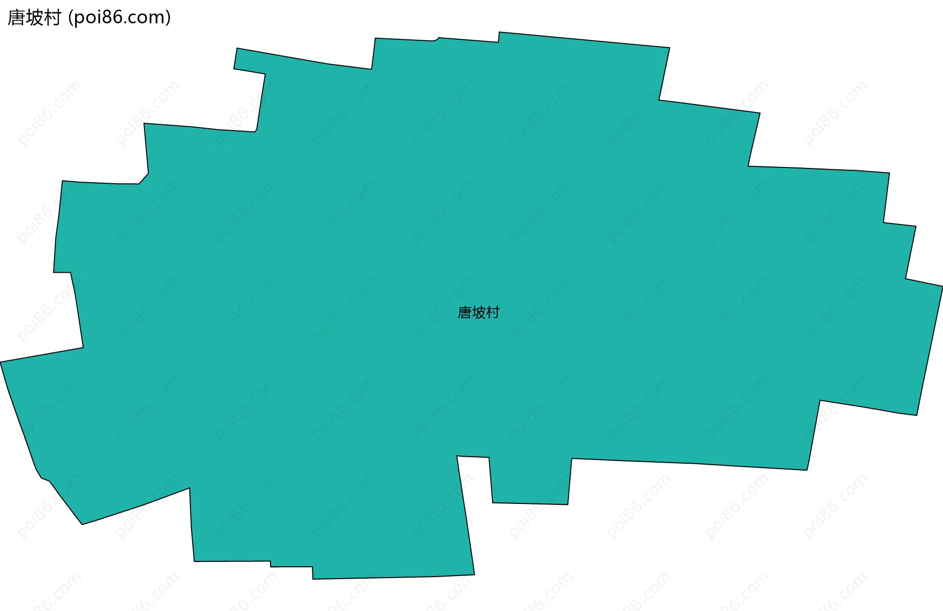 唐坡村边界地图