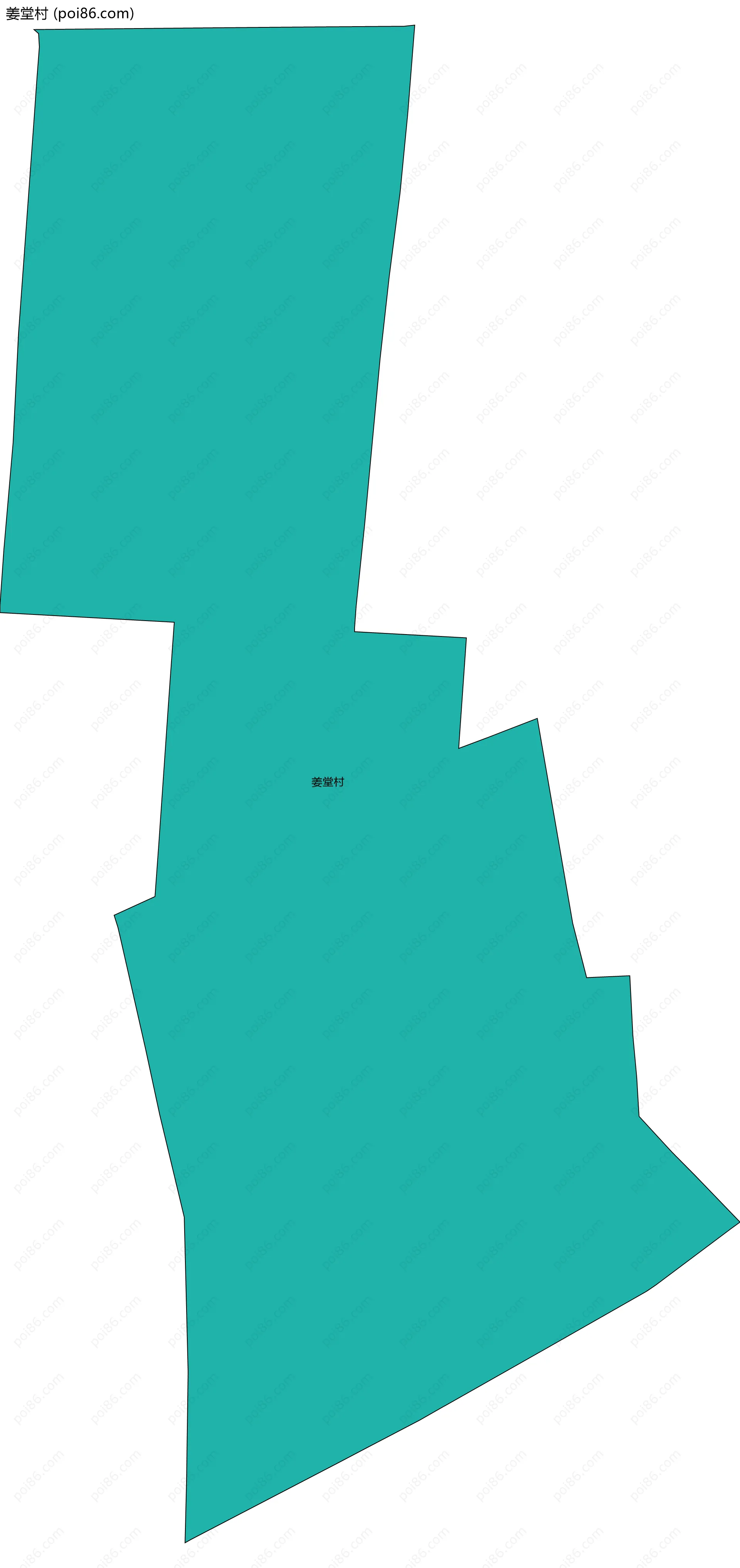 姜堂村边界地图