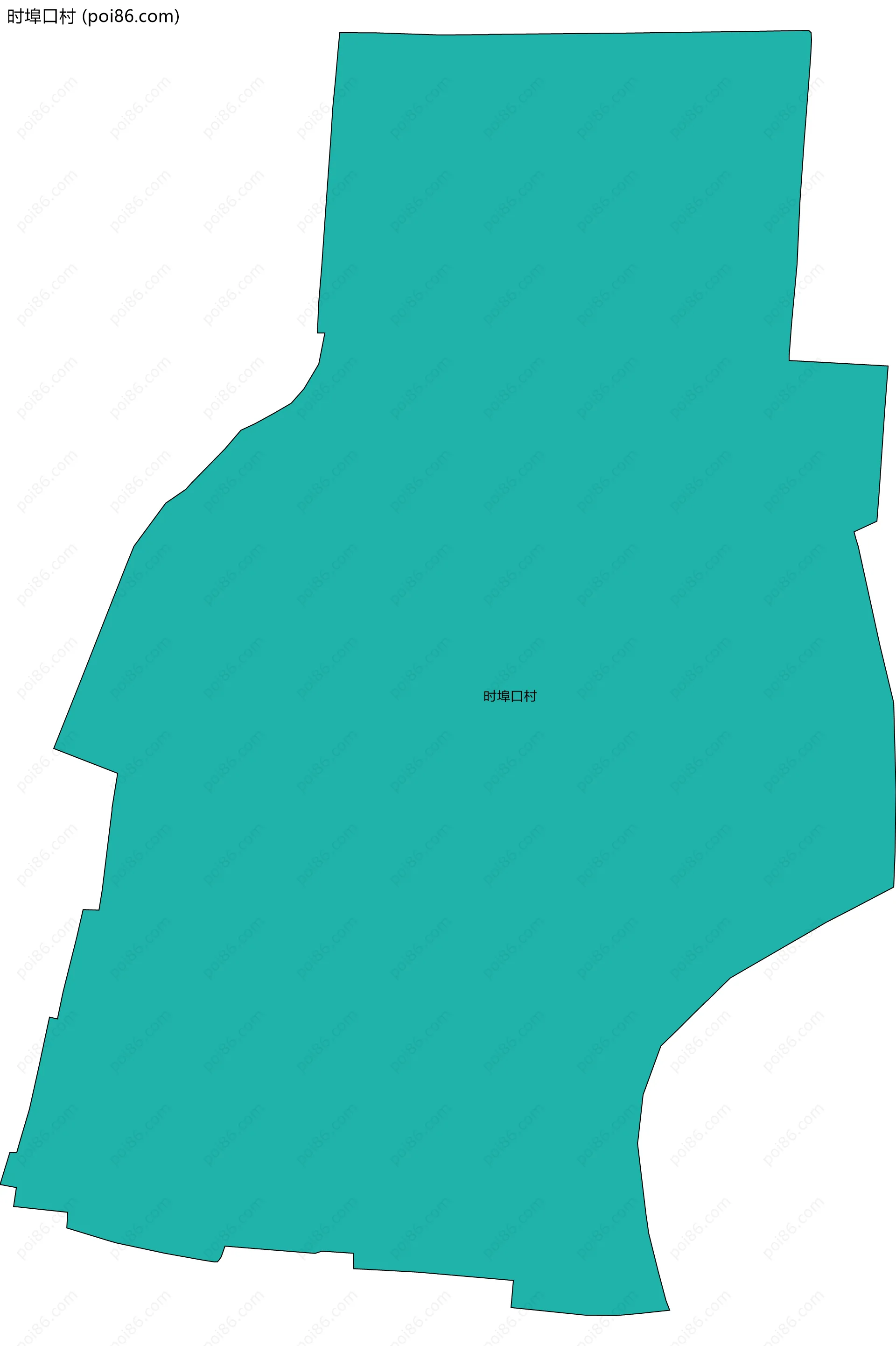 时埠口村边界地图