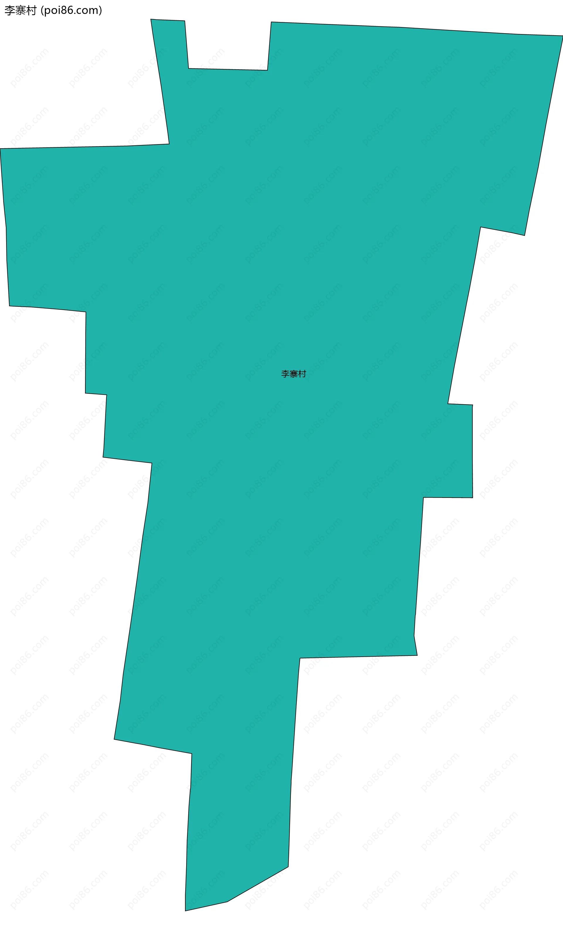 李寨村边界地图