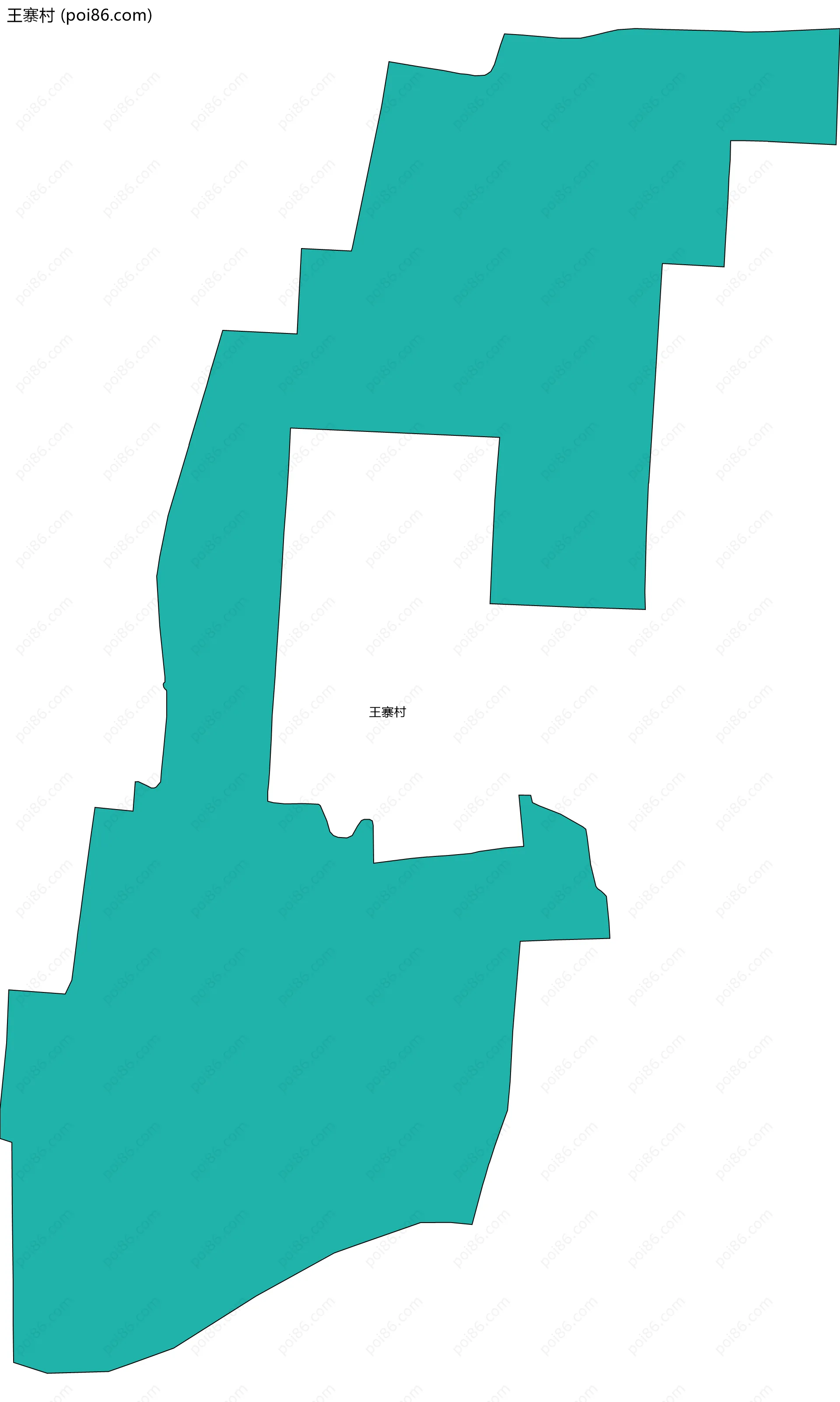 王寨村边界地图