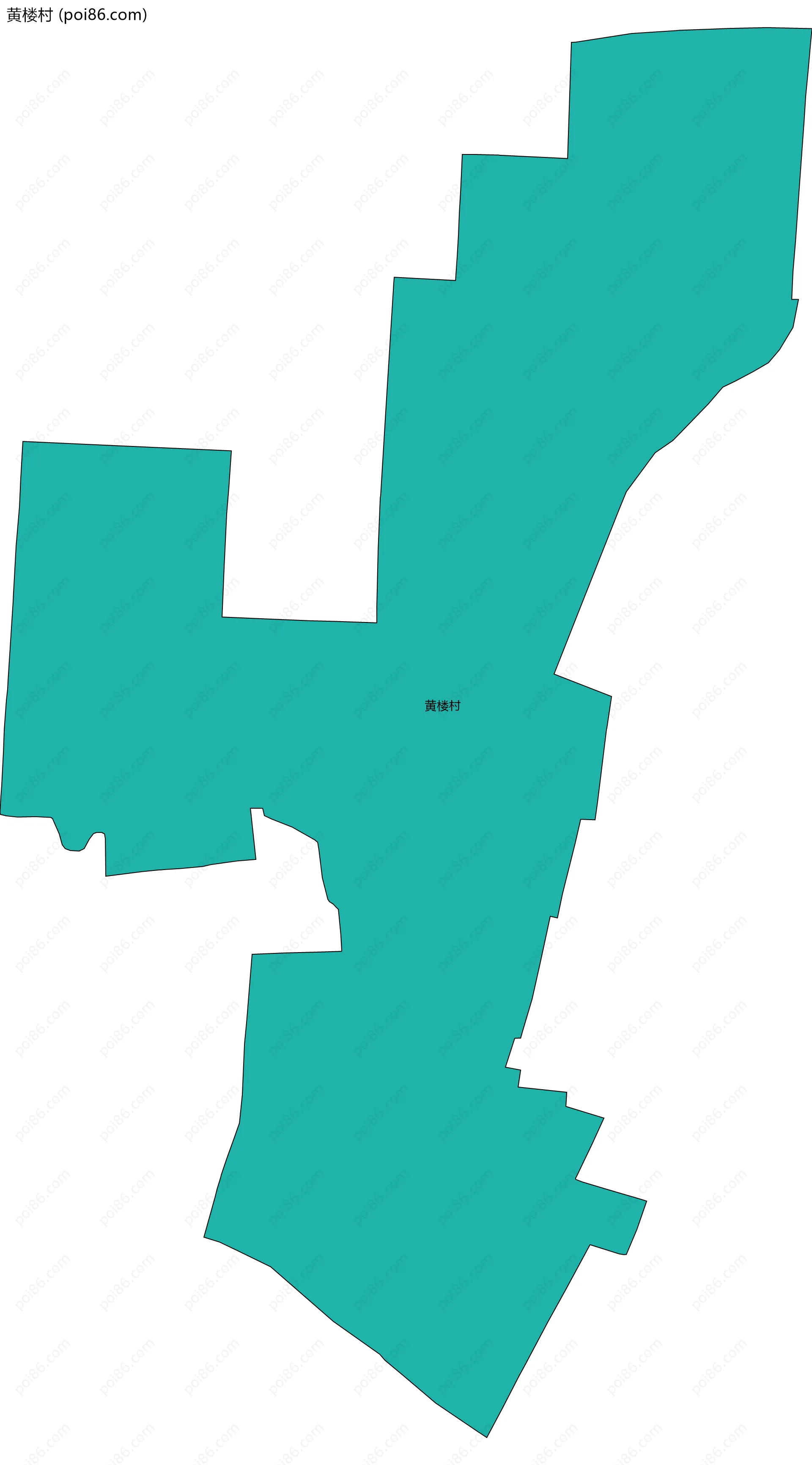 黄楼村边界地图