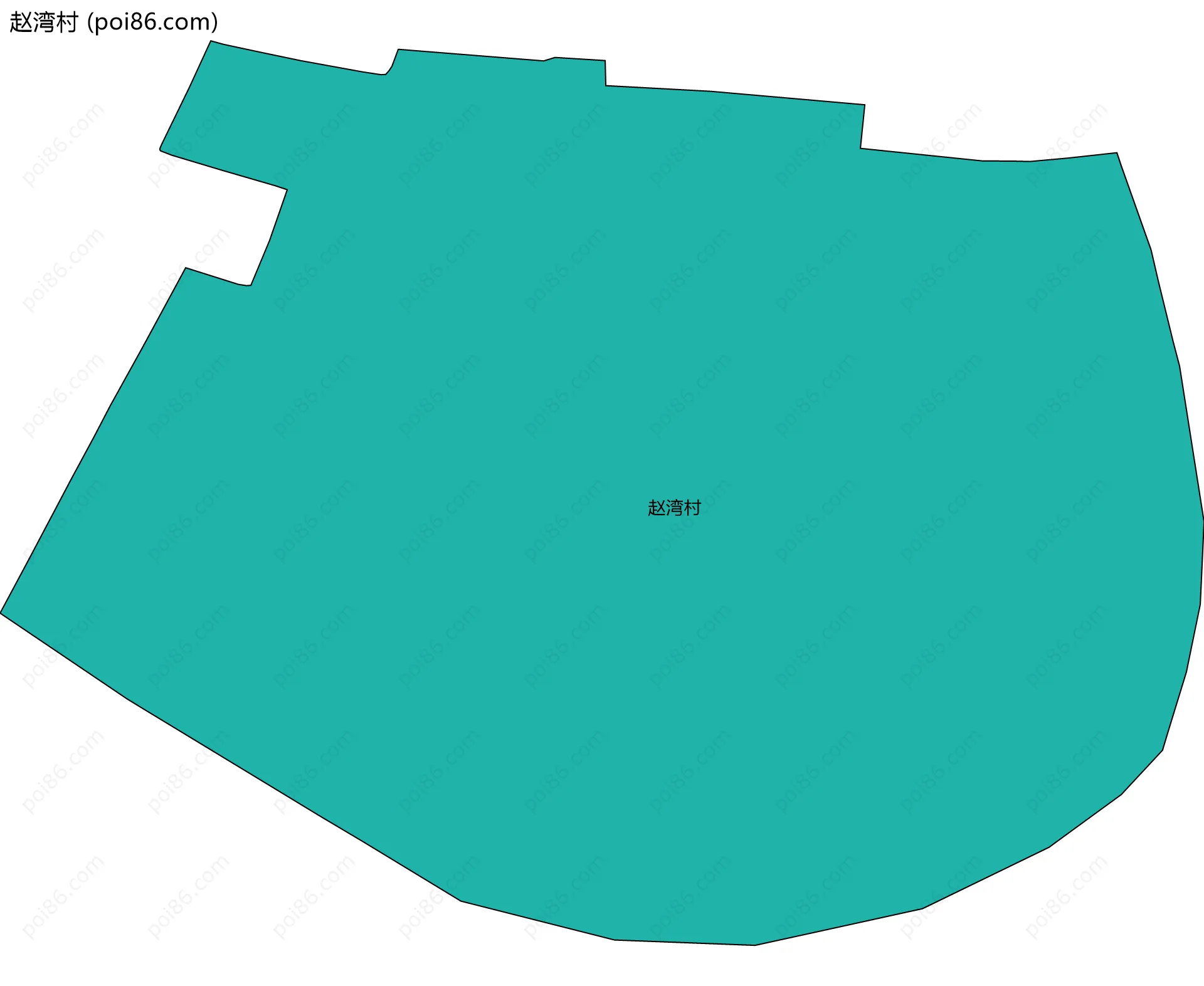 赵湾村边界地图
