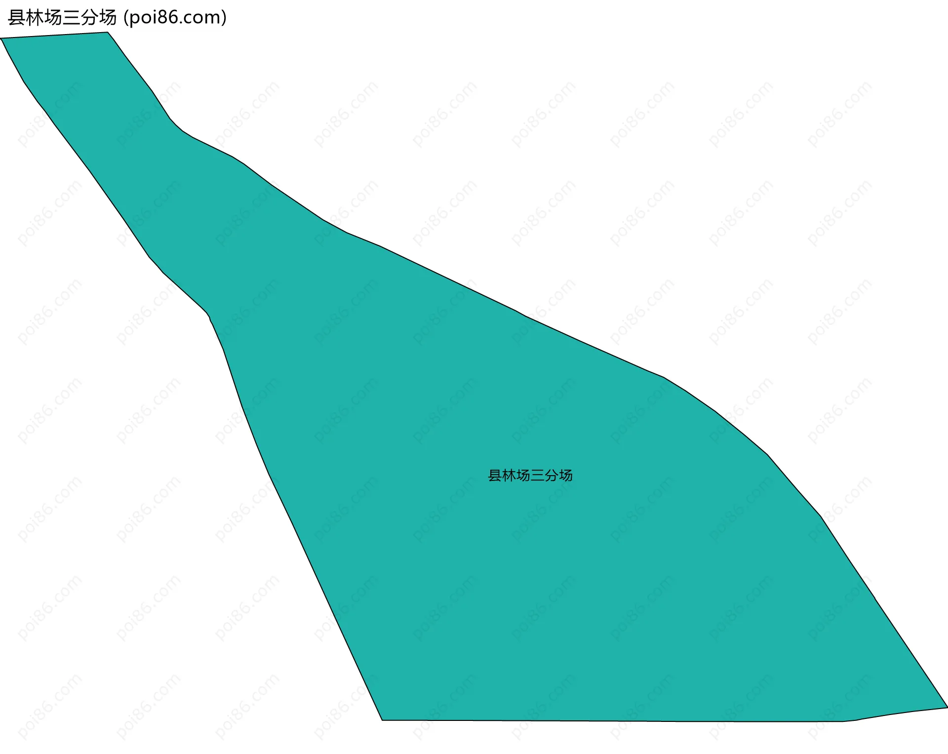 县林场三分场边界地图