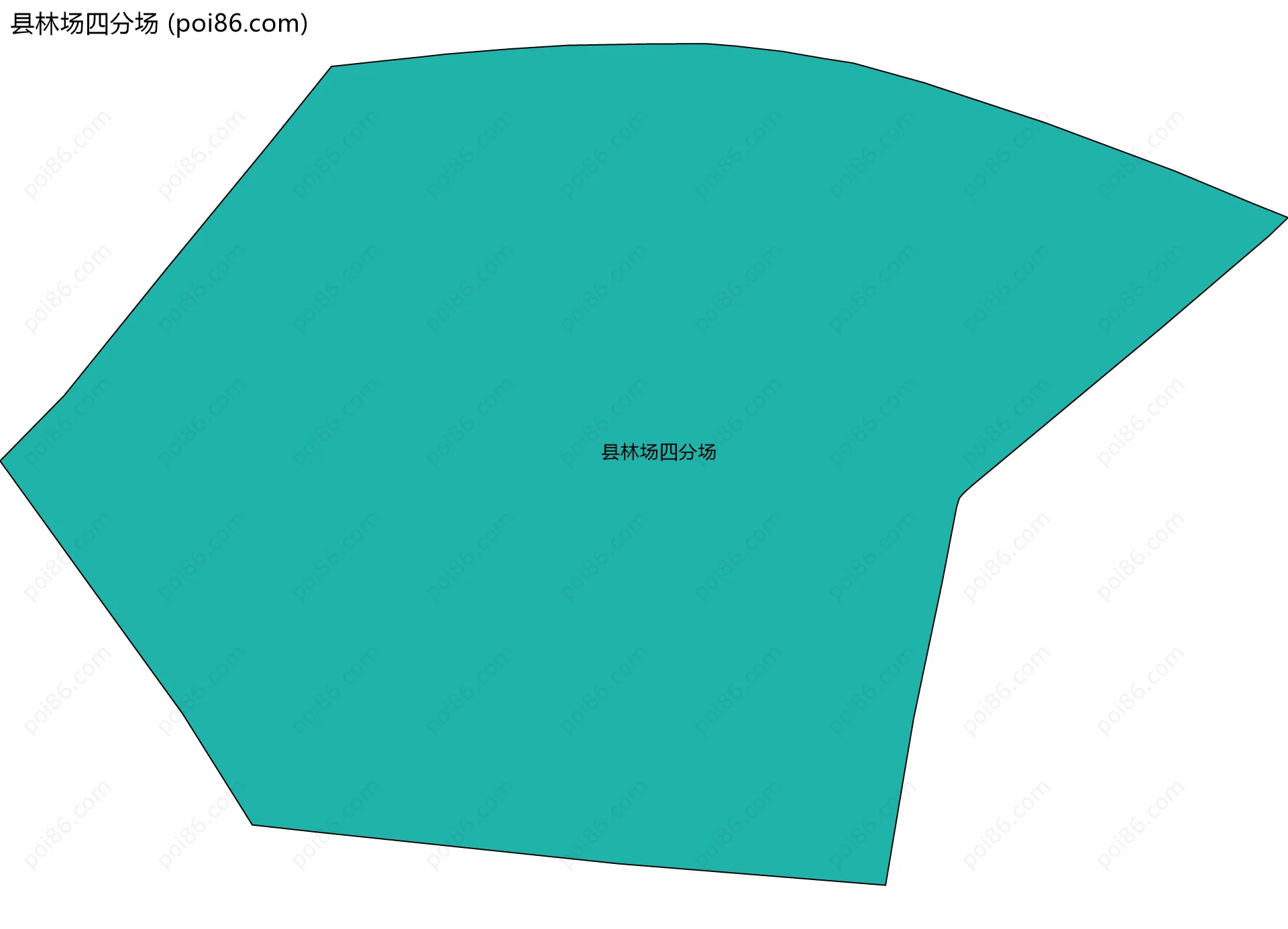 县林场四分场边界地图