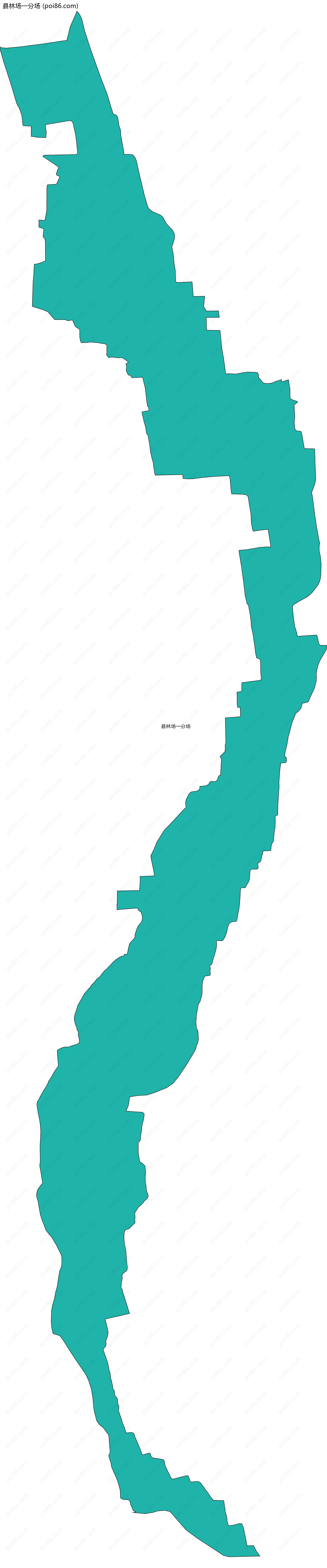 县林场一分场边界地图