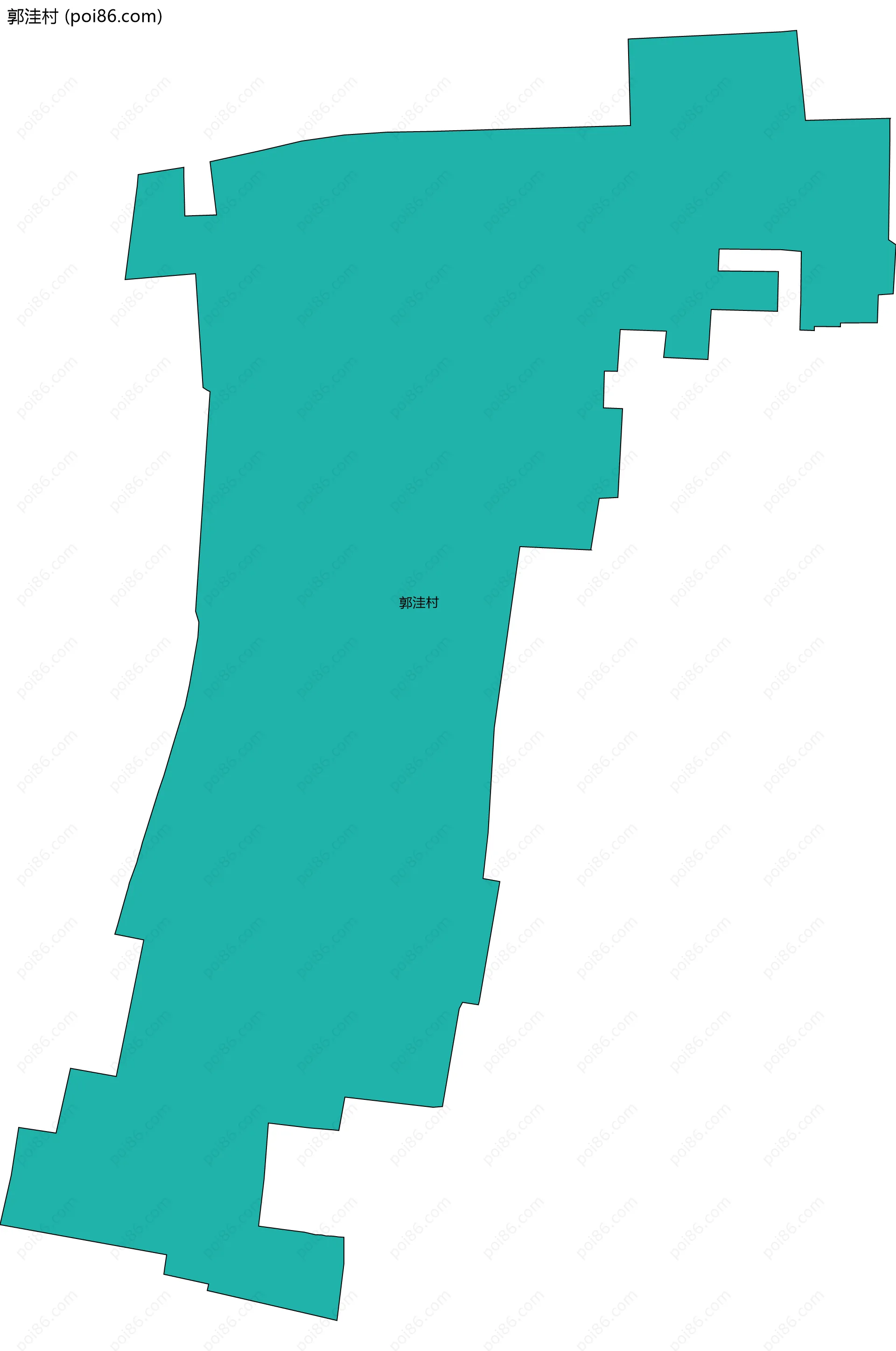 郭洼村边界地图