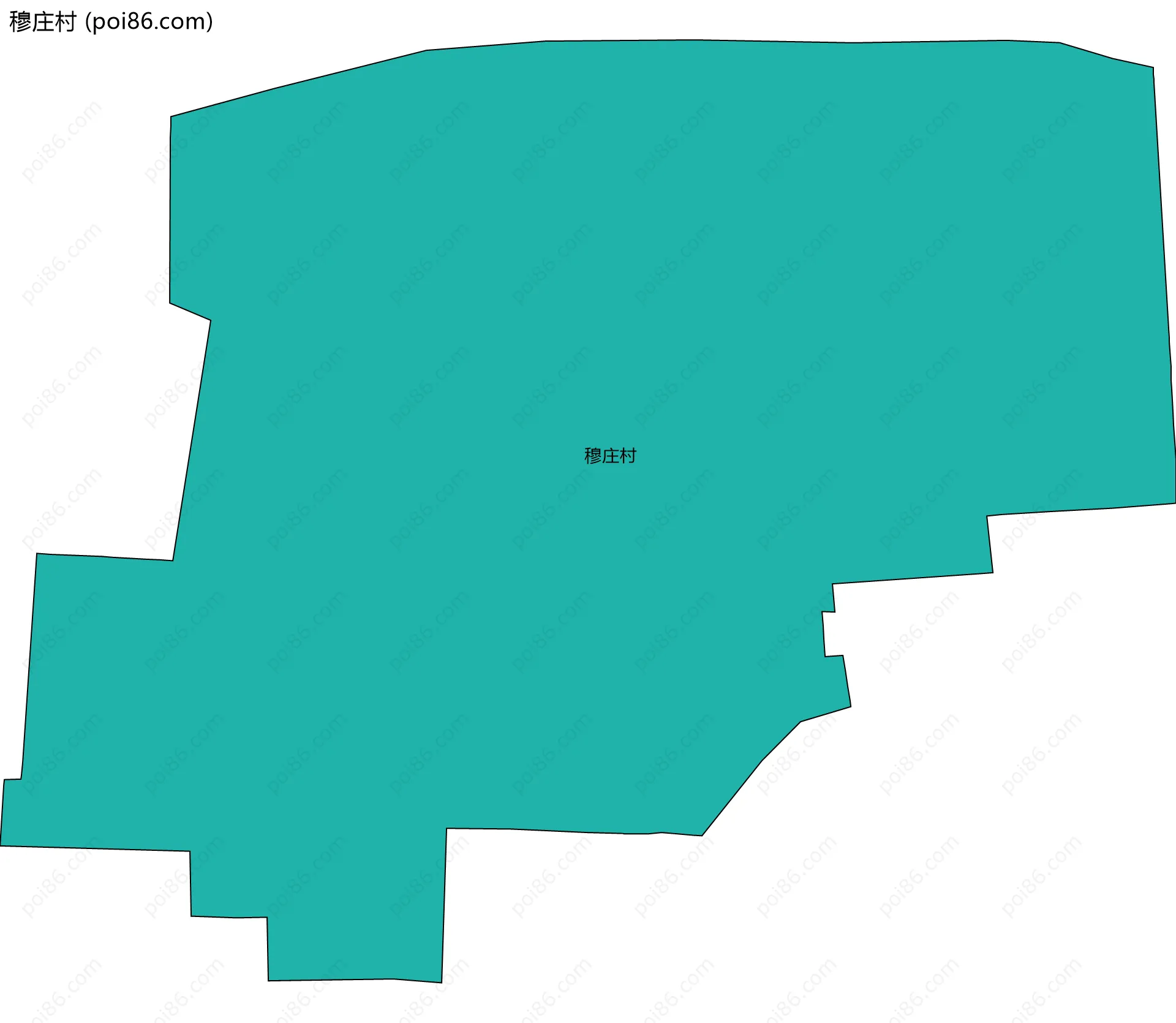 穆庄村边界地图