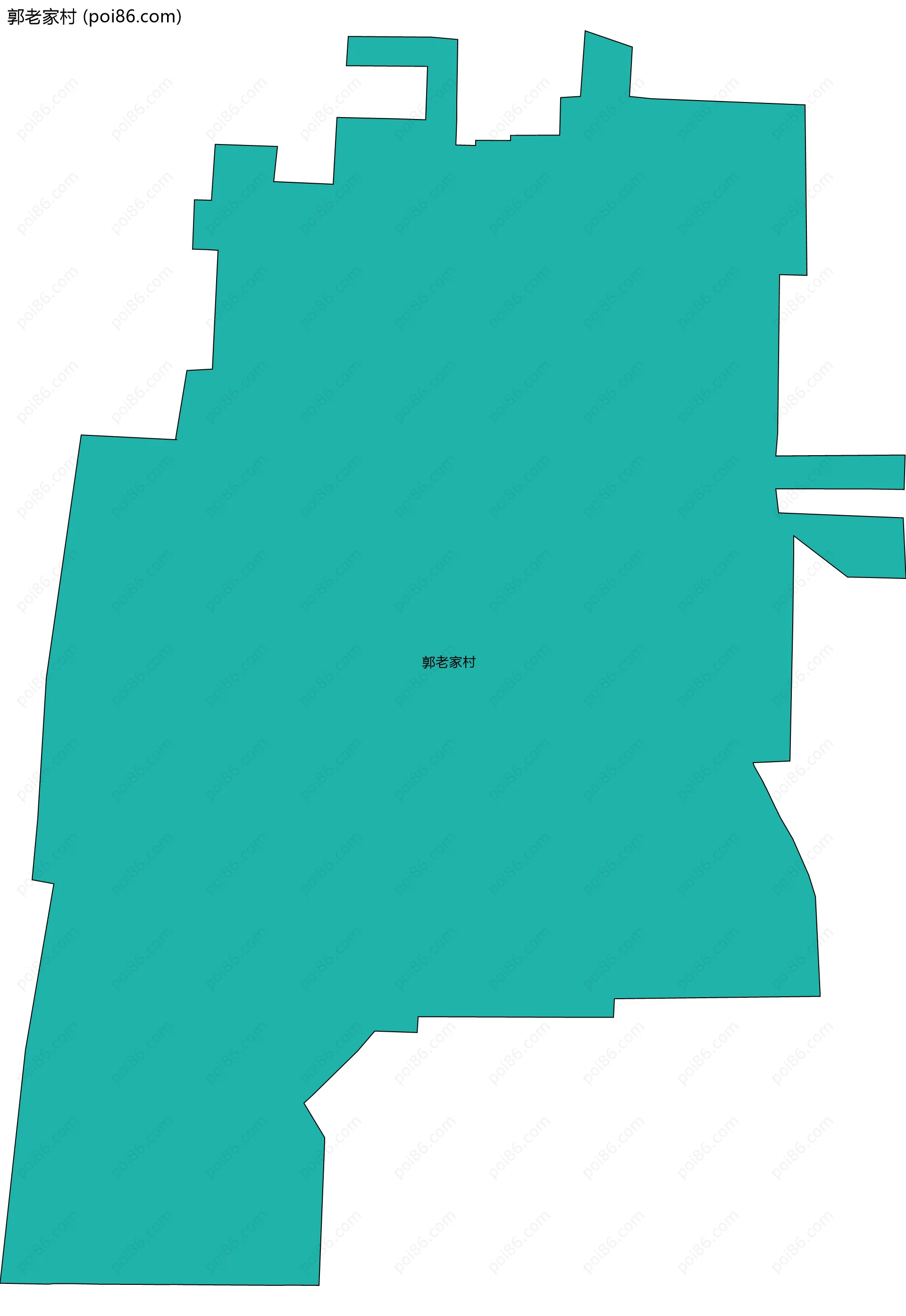 郭老家村边界地图