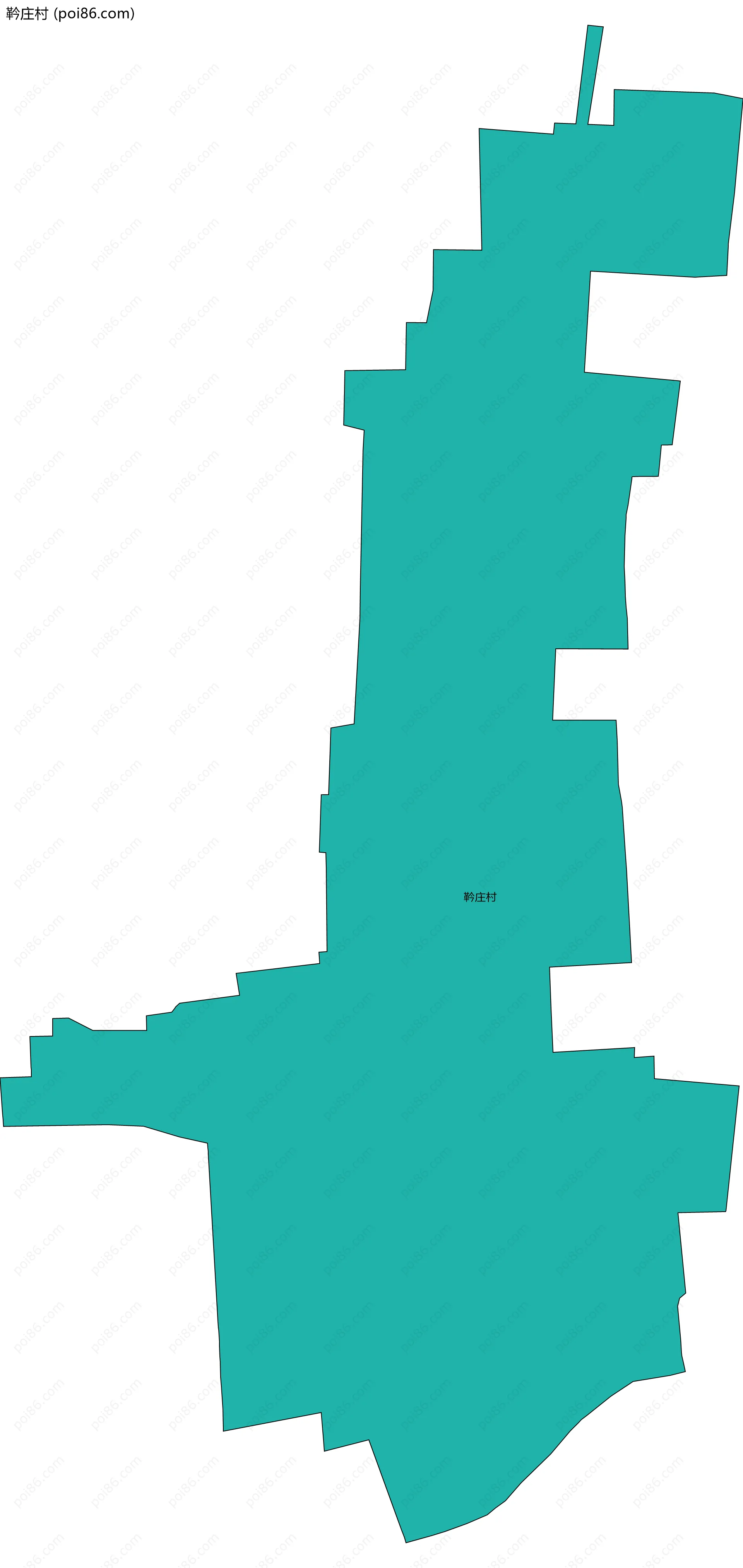 靲庄村边界地图