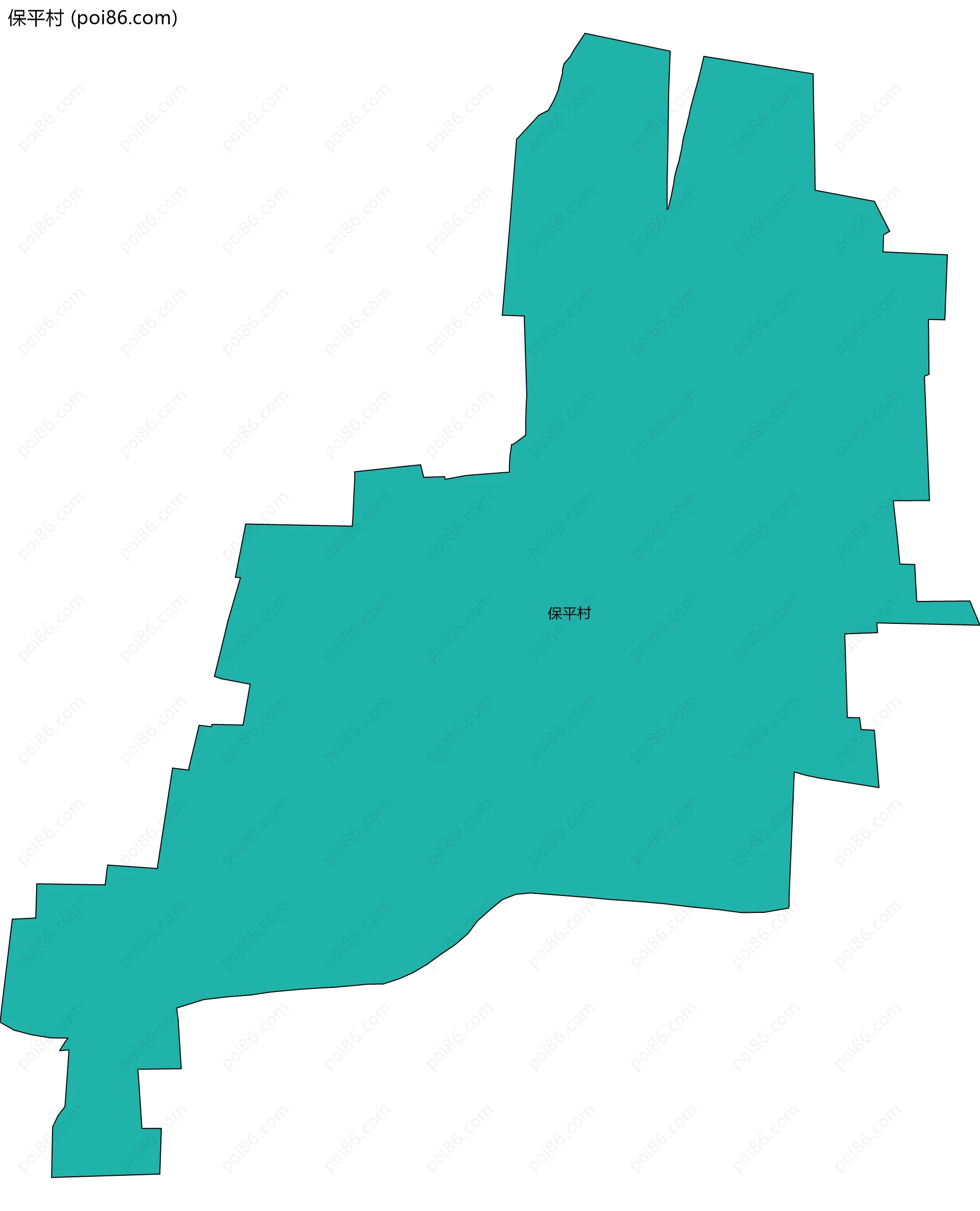 保平村边界地图