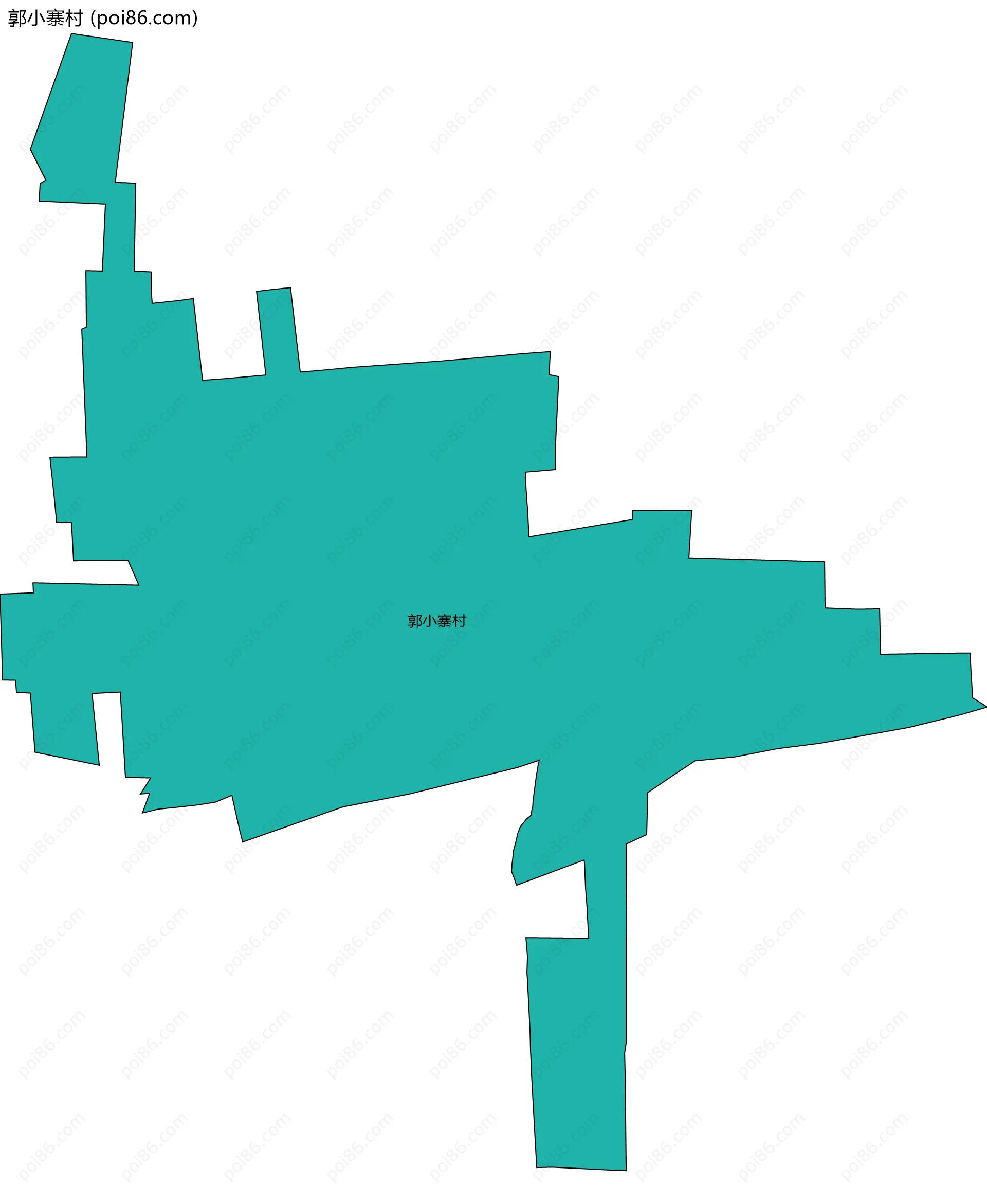 郭小寨村边界地图