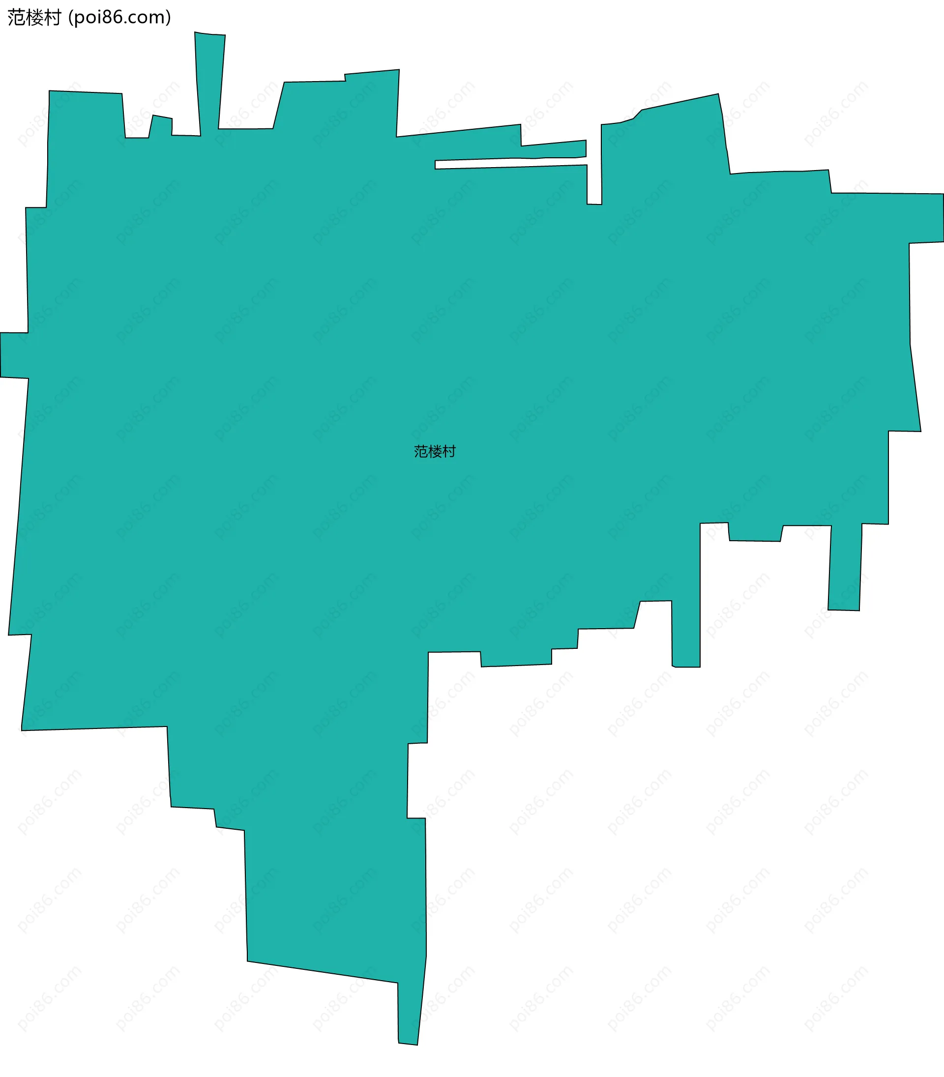 范楼村边界地图