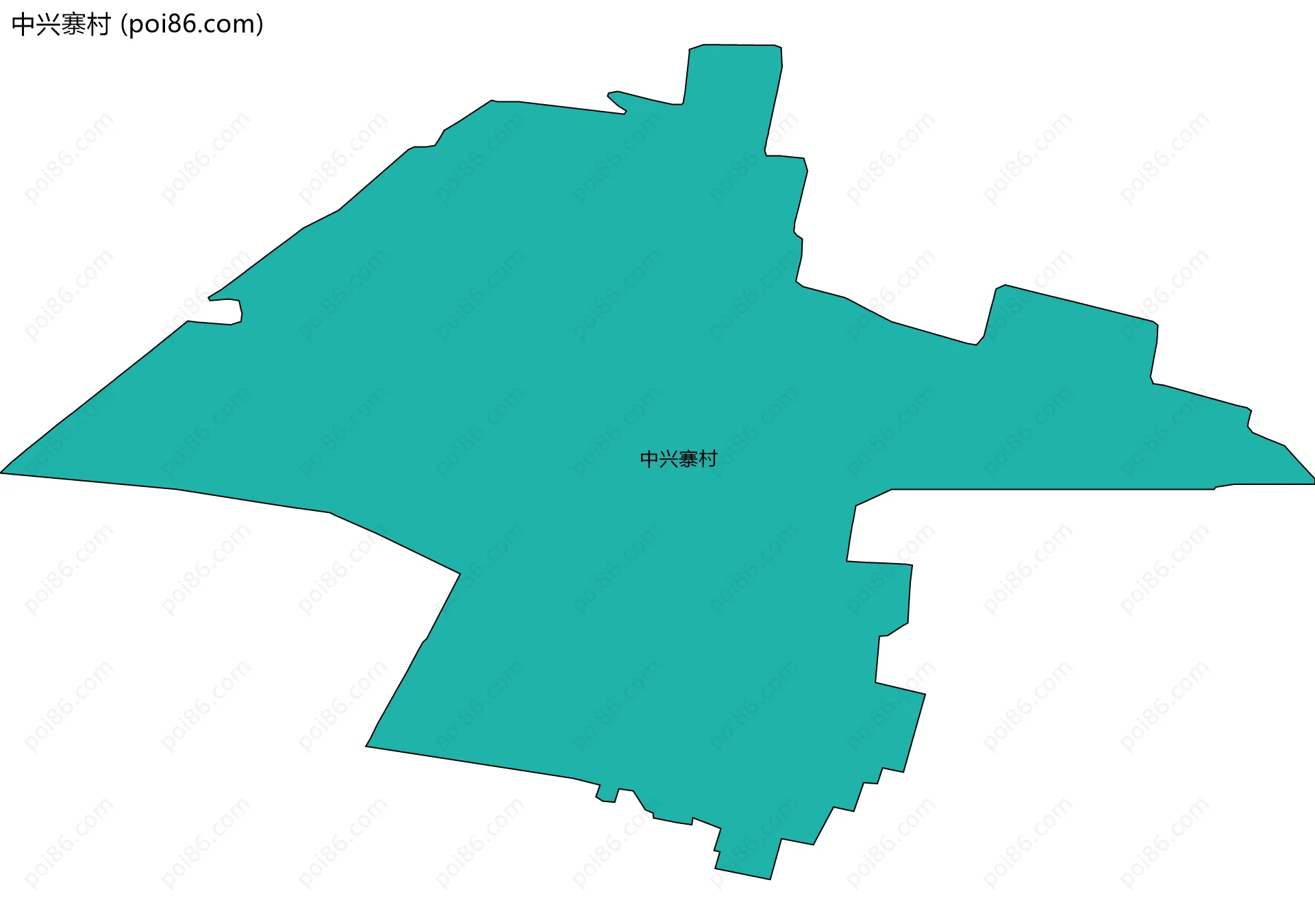 中兴寨村边界地图