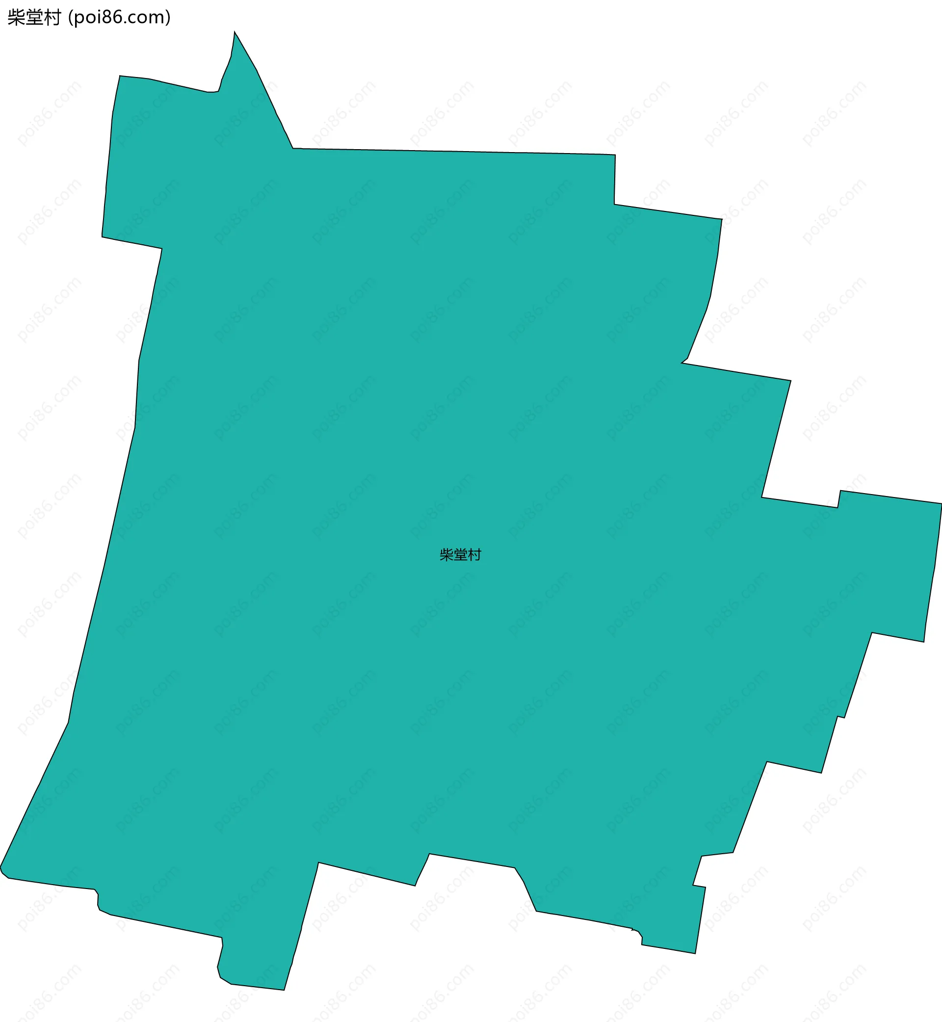 柴堂村边界地图