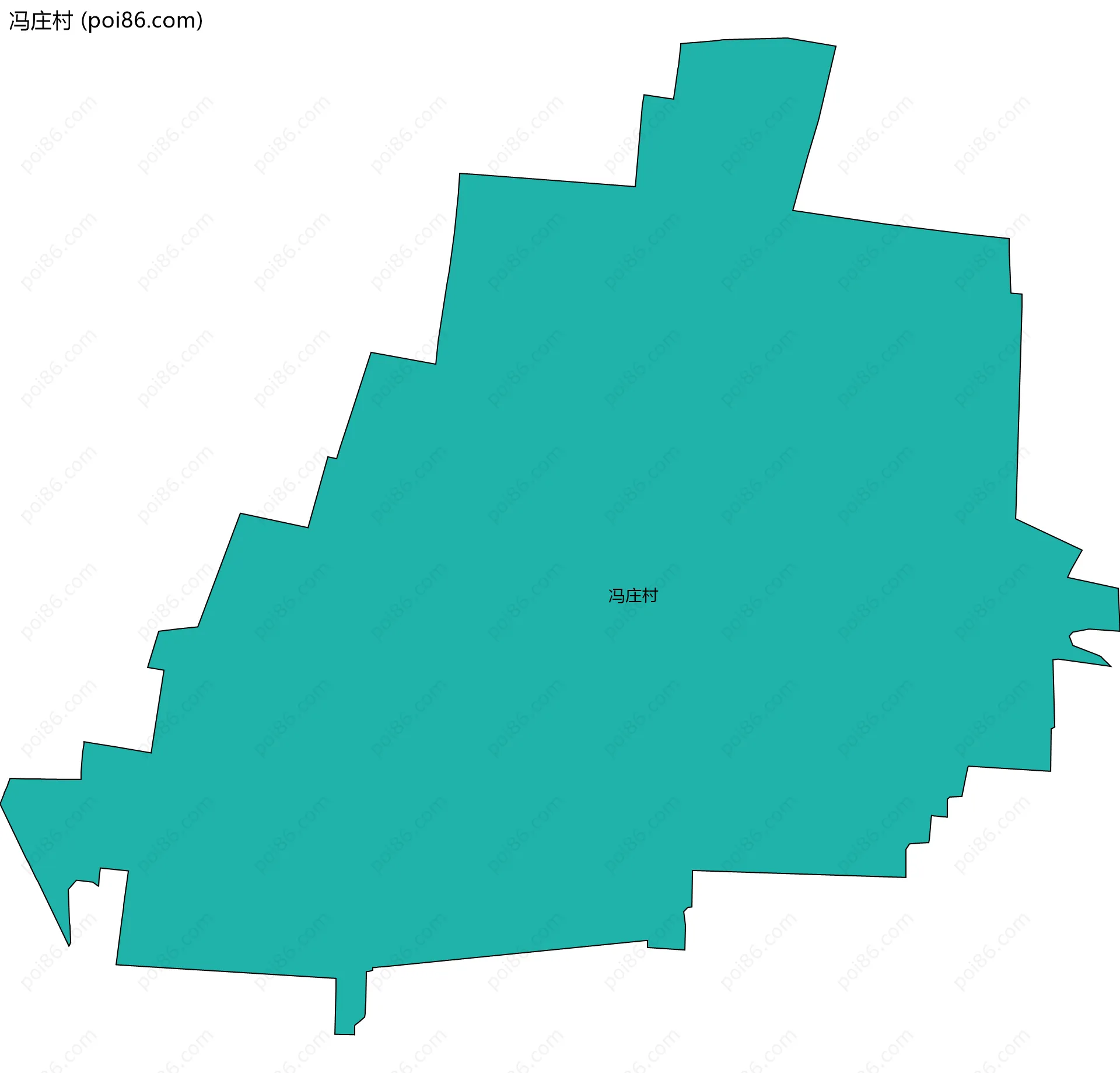 冯庄村边界地图
