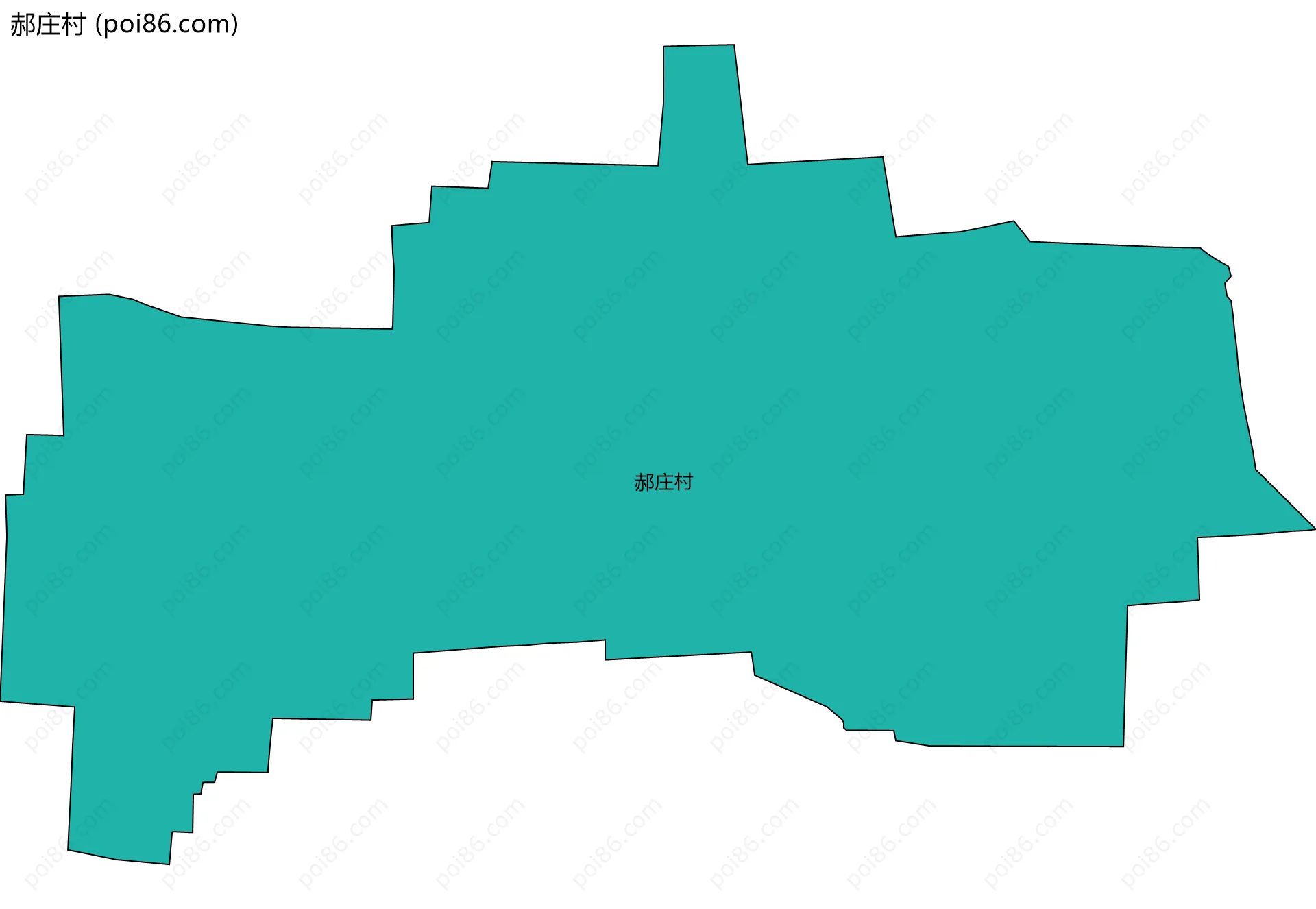 郝庄村边界地图