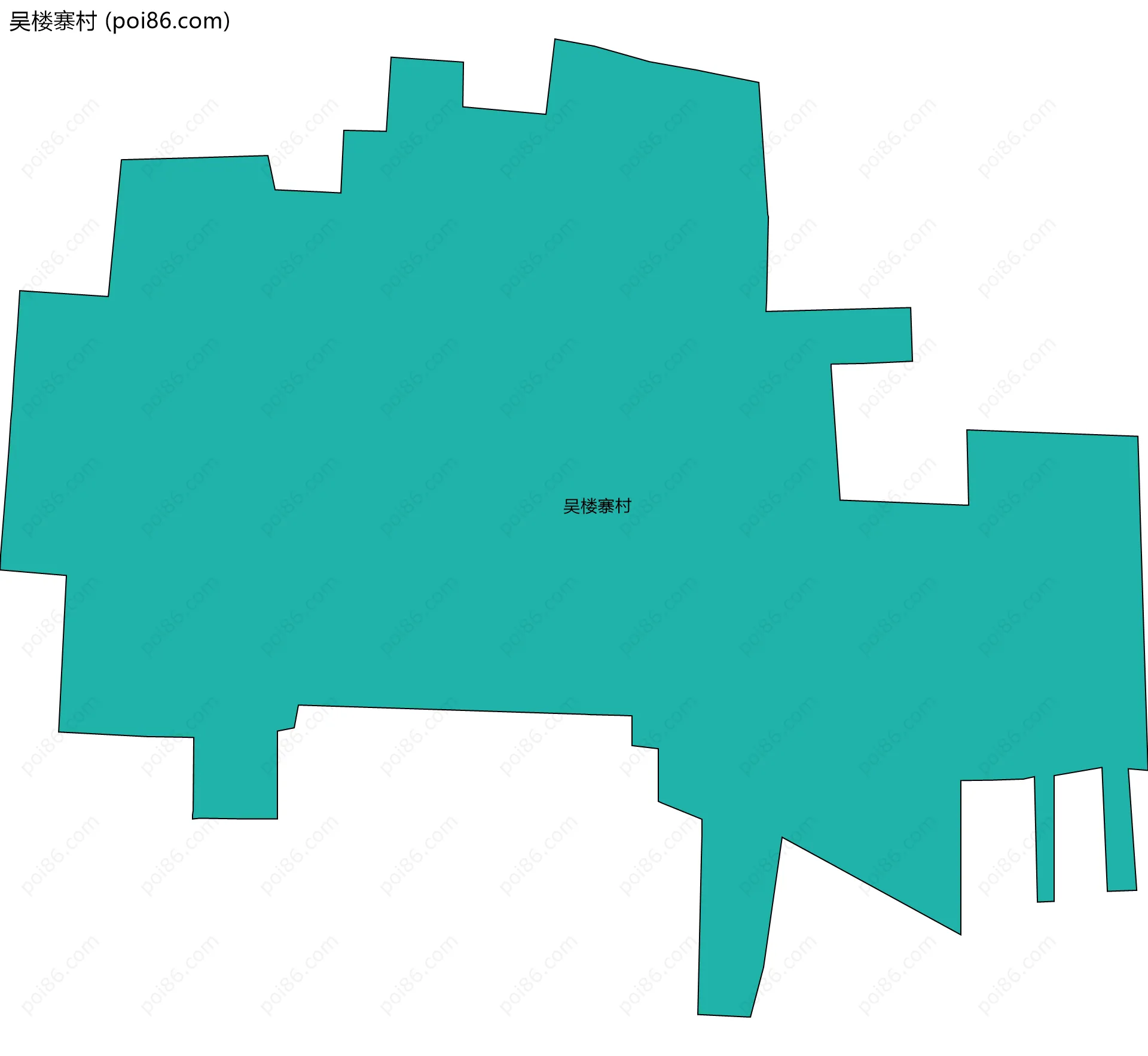 吴楼寨村边界地图