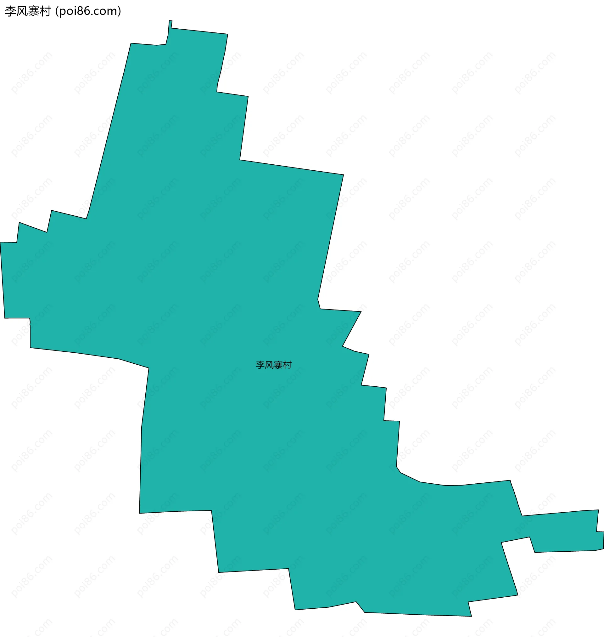 李风寨村边界地图
