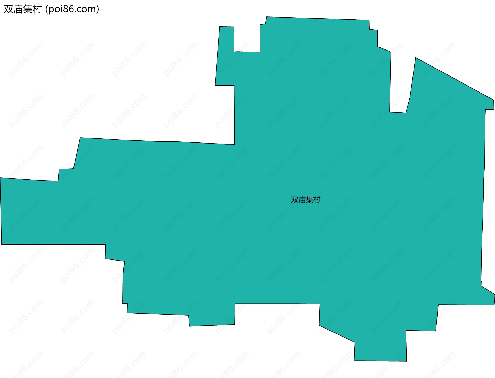 双庙集村边界地图
