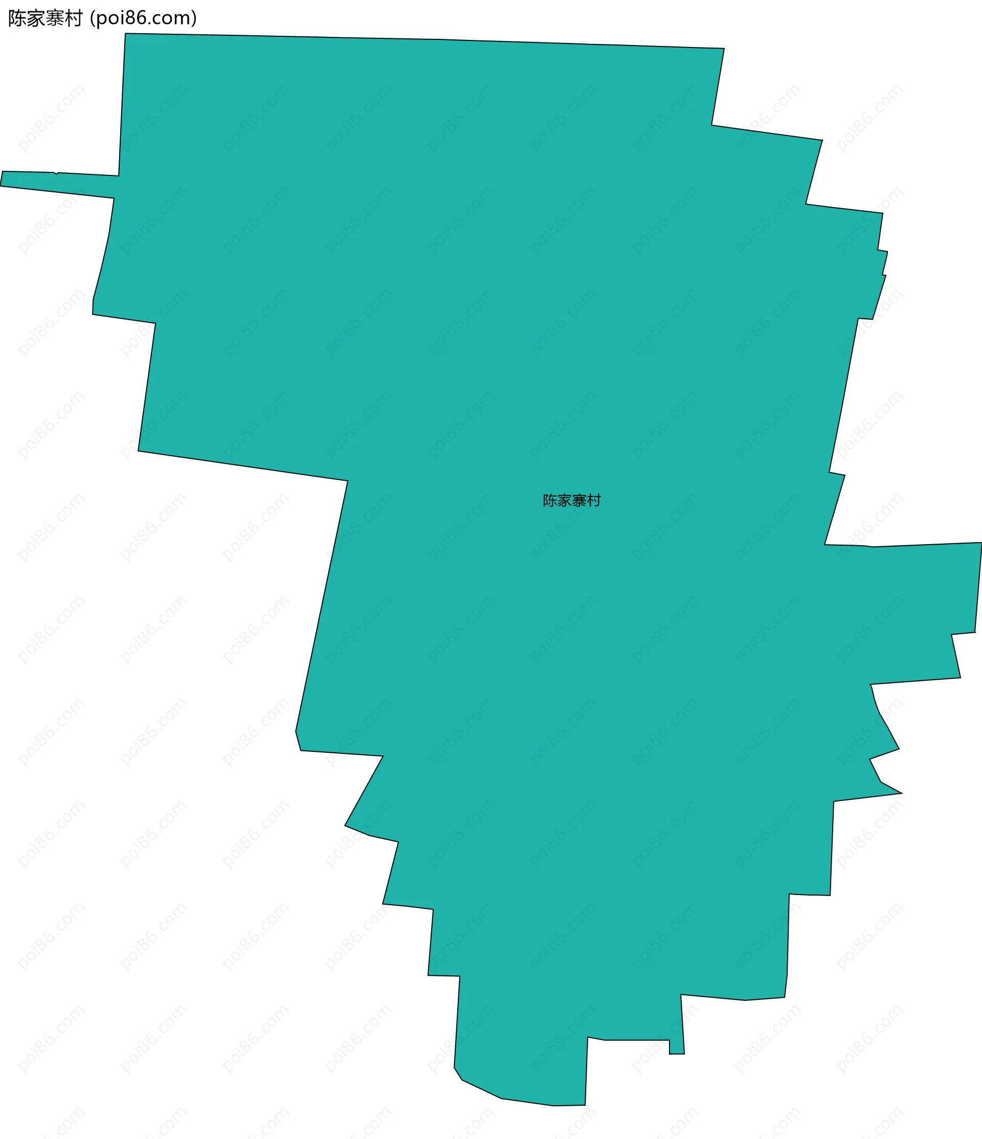 陈家寨村边界地图