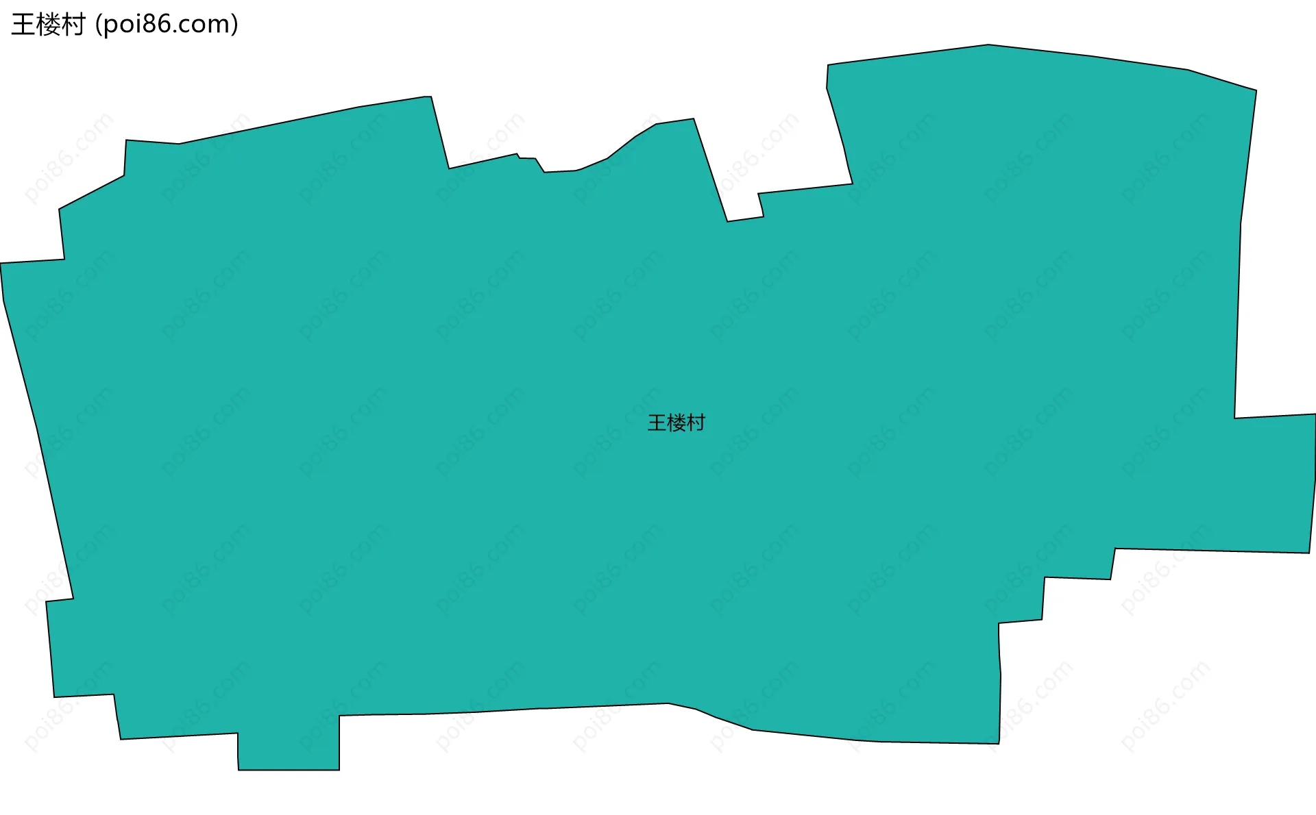 王楼村边界地图