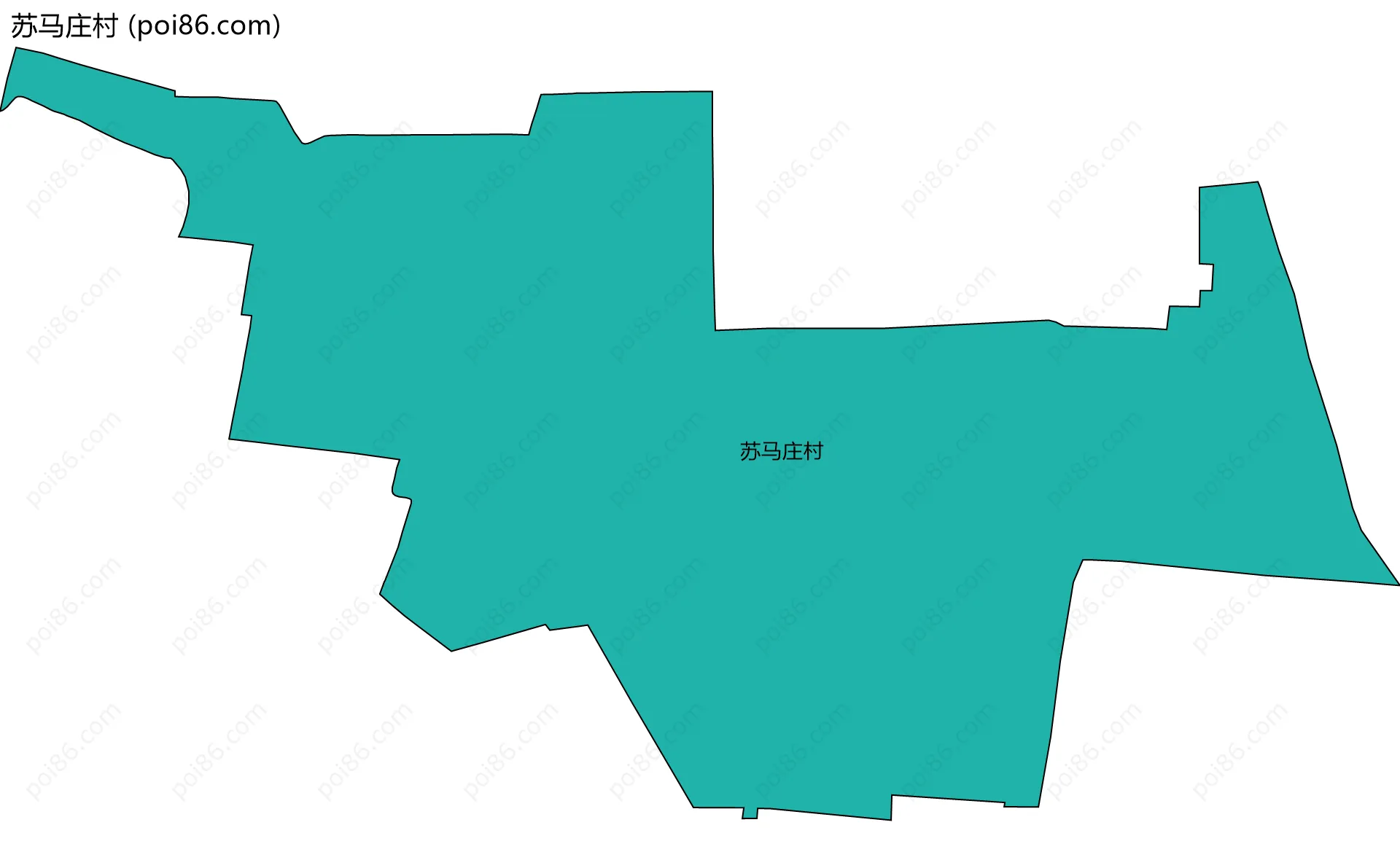 苏马庄村边界地图