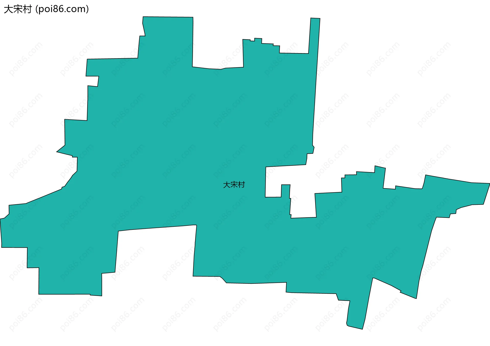 大宋村边界地图