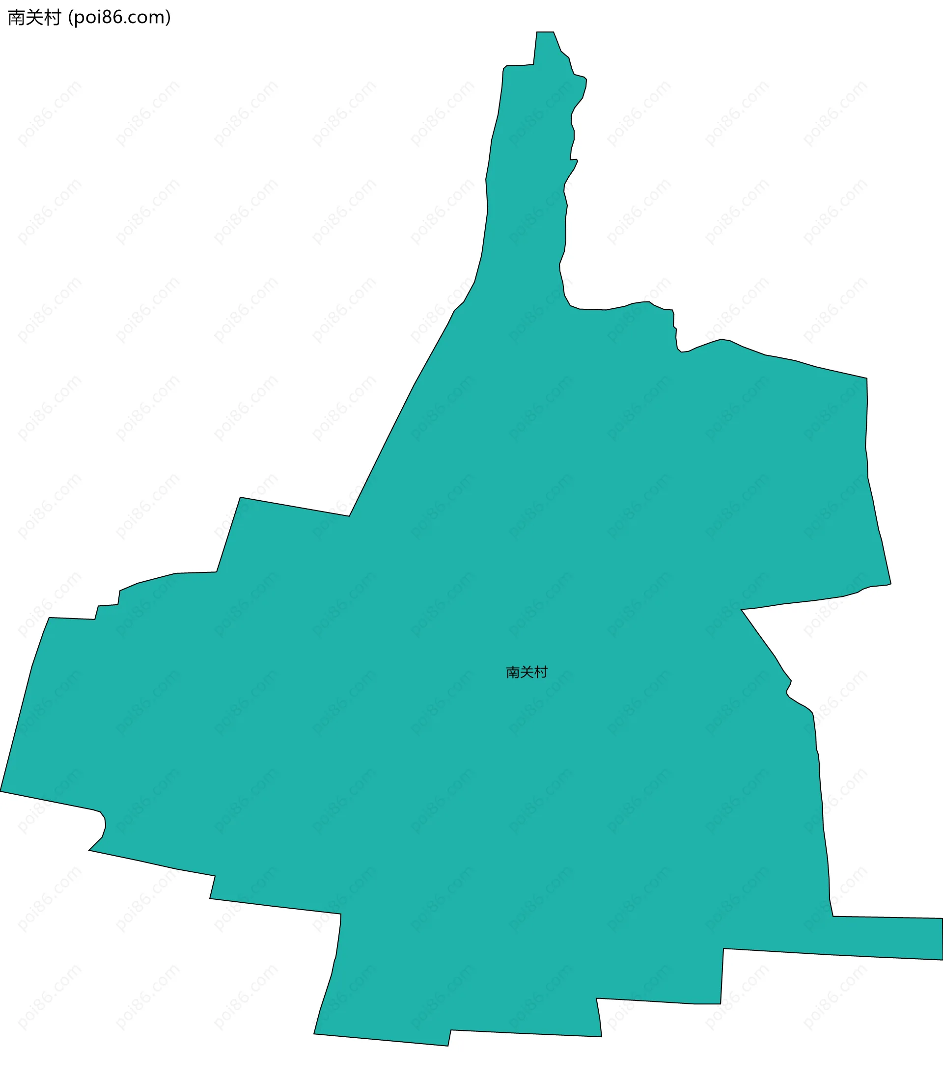 南关村边界地图