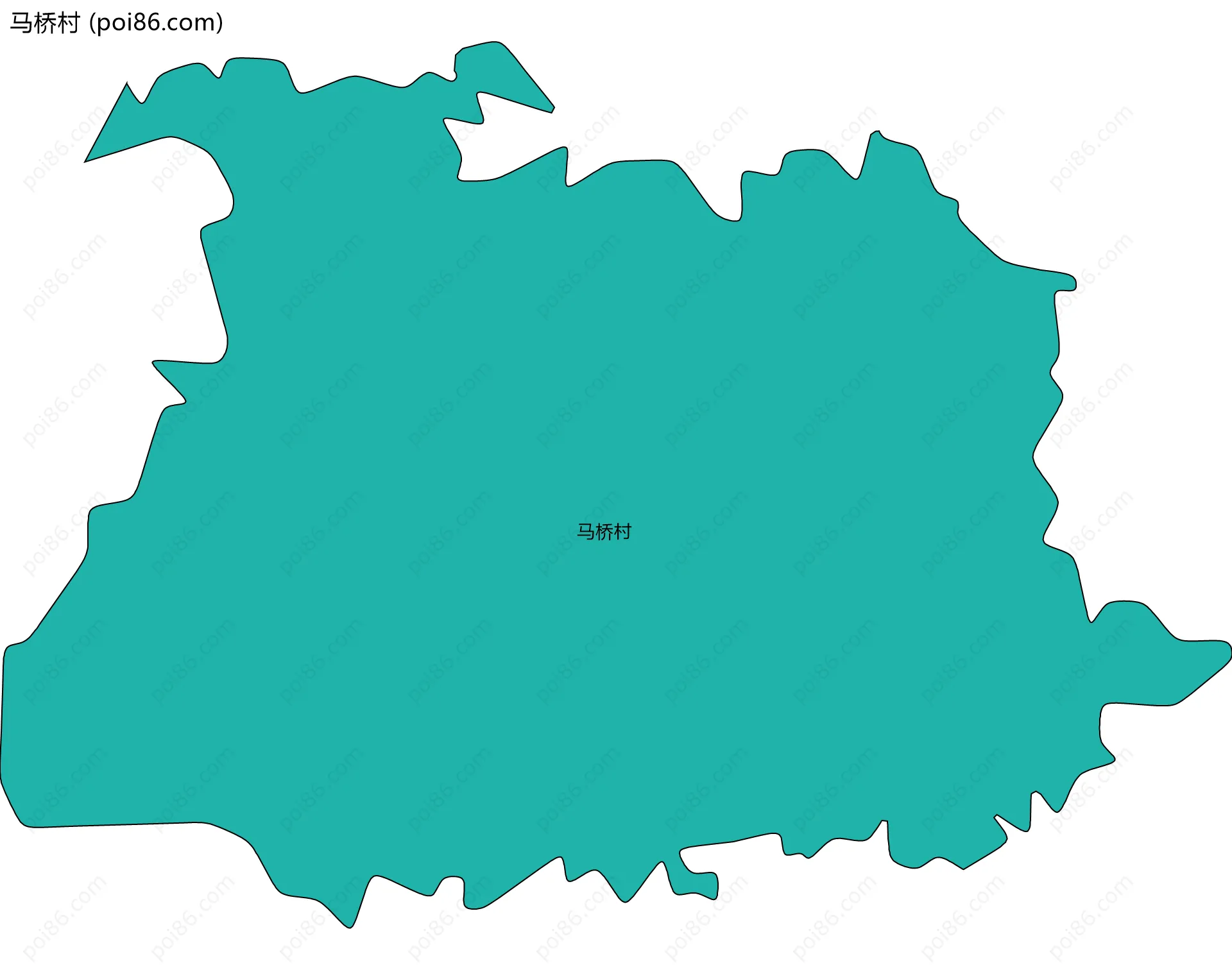 马桥村边界地图