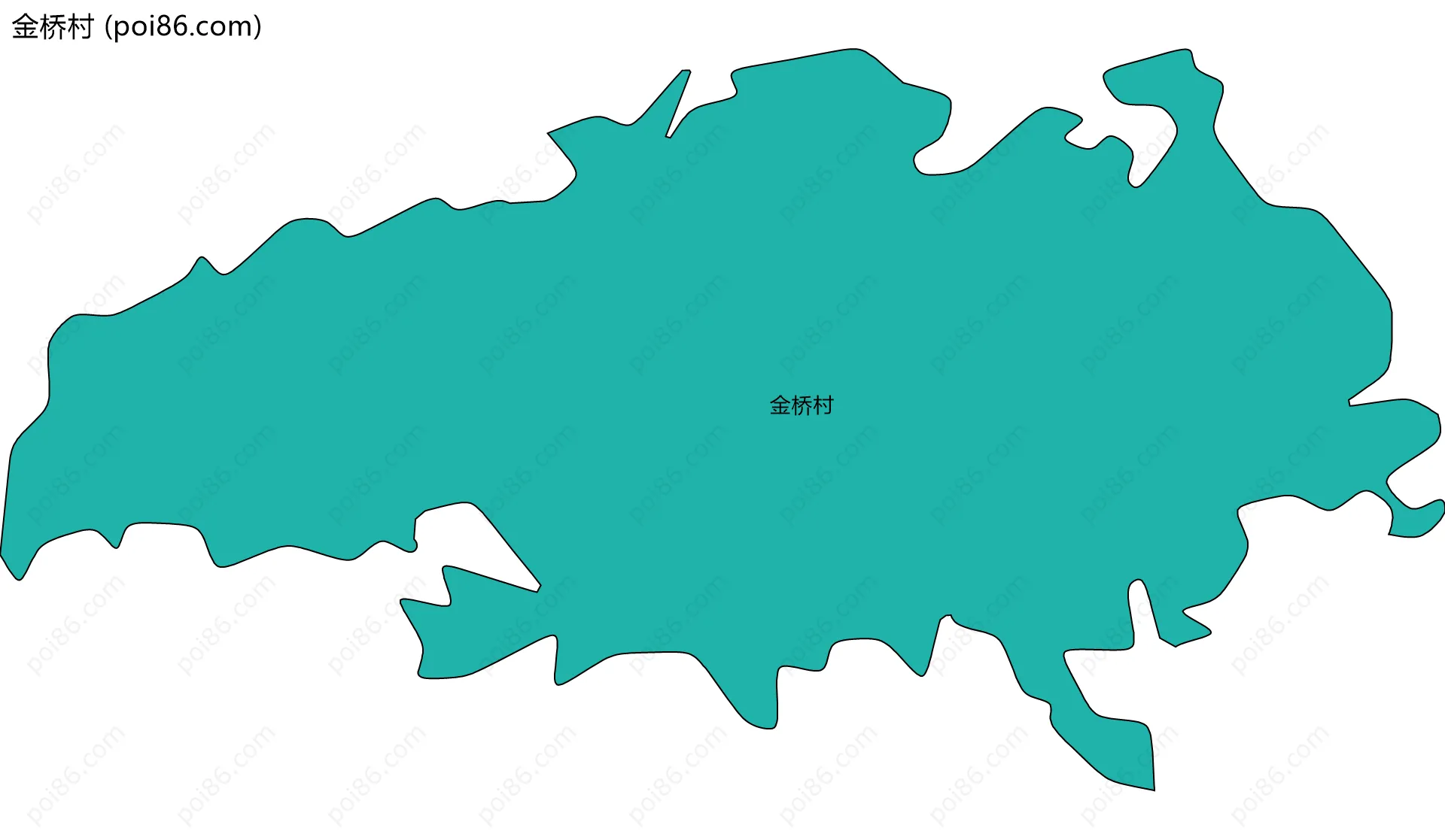 金桥村边界地图