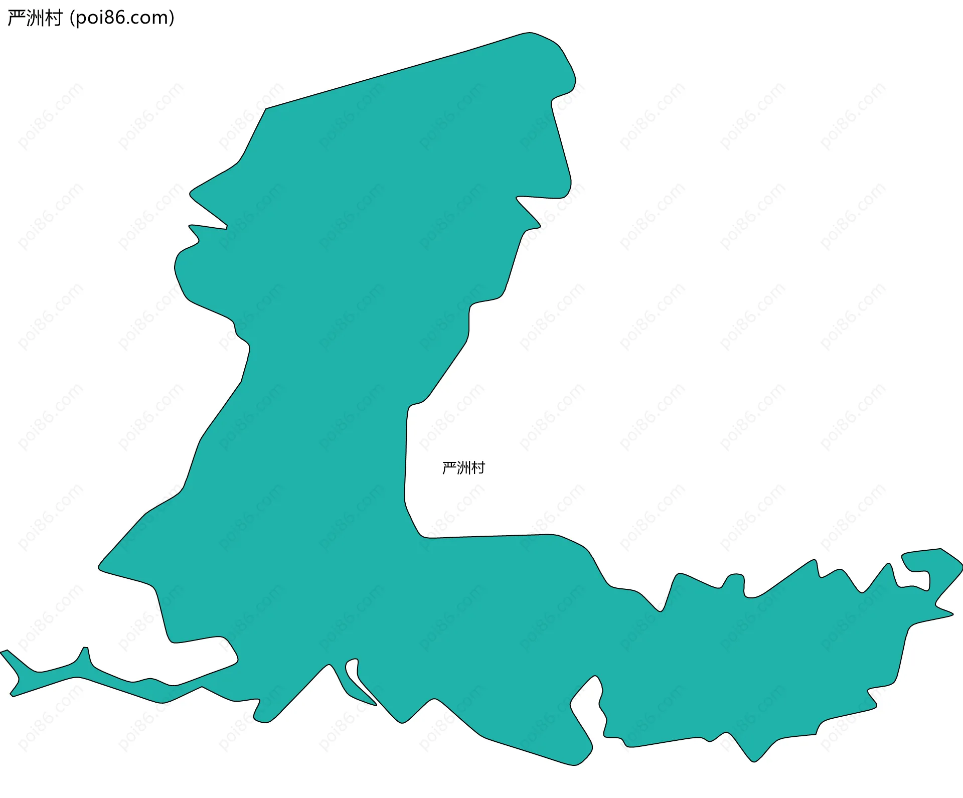 严洲村边界地图