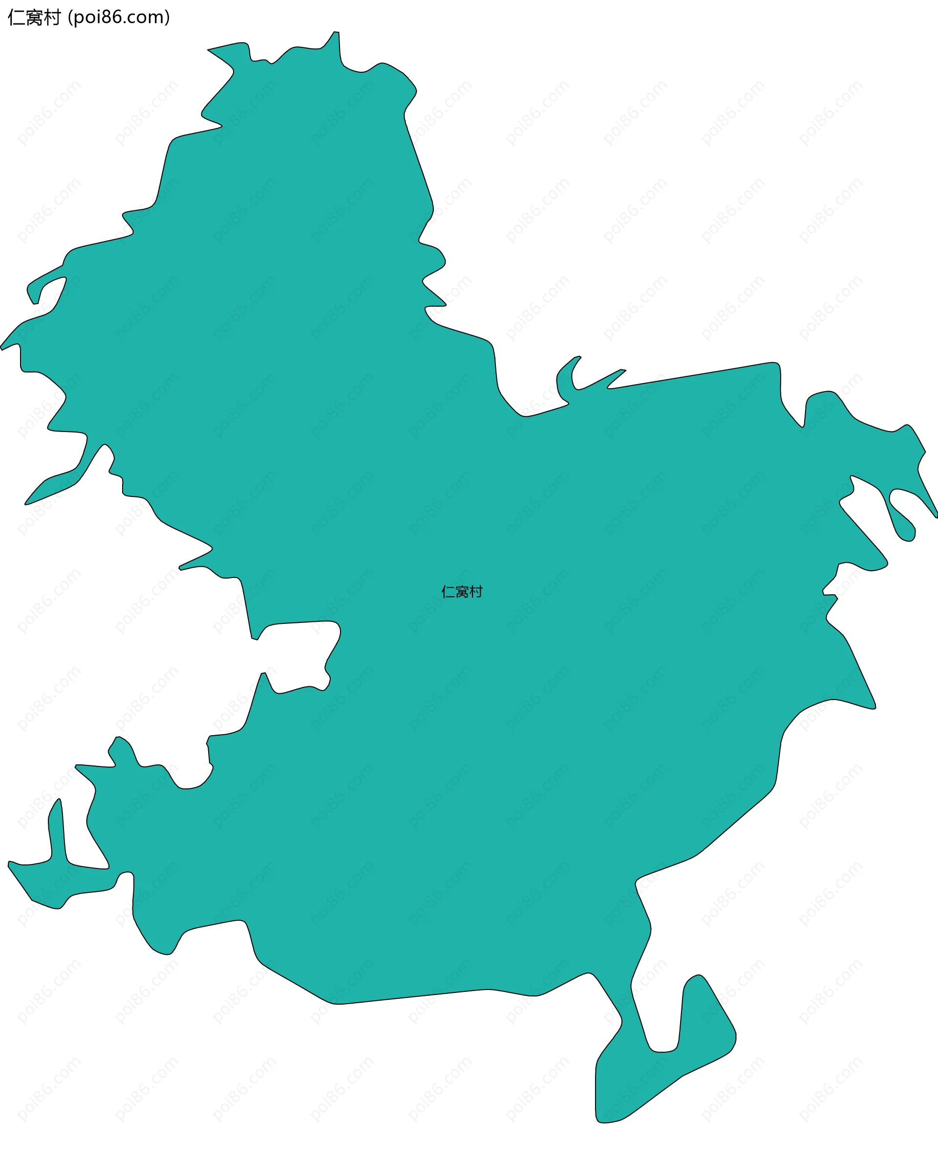 仁窝村边界地图