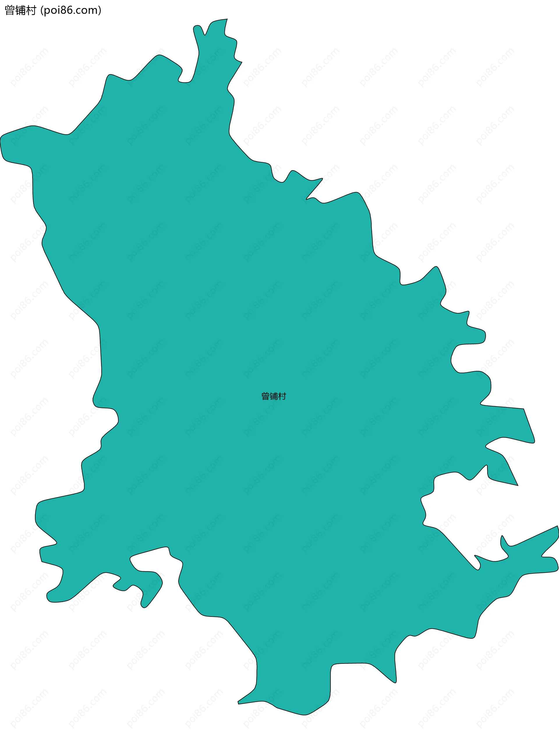 曾铺村边界地图