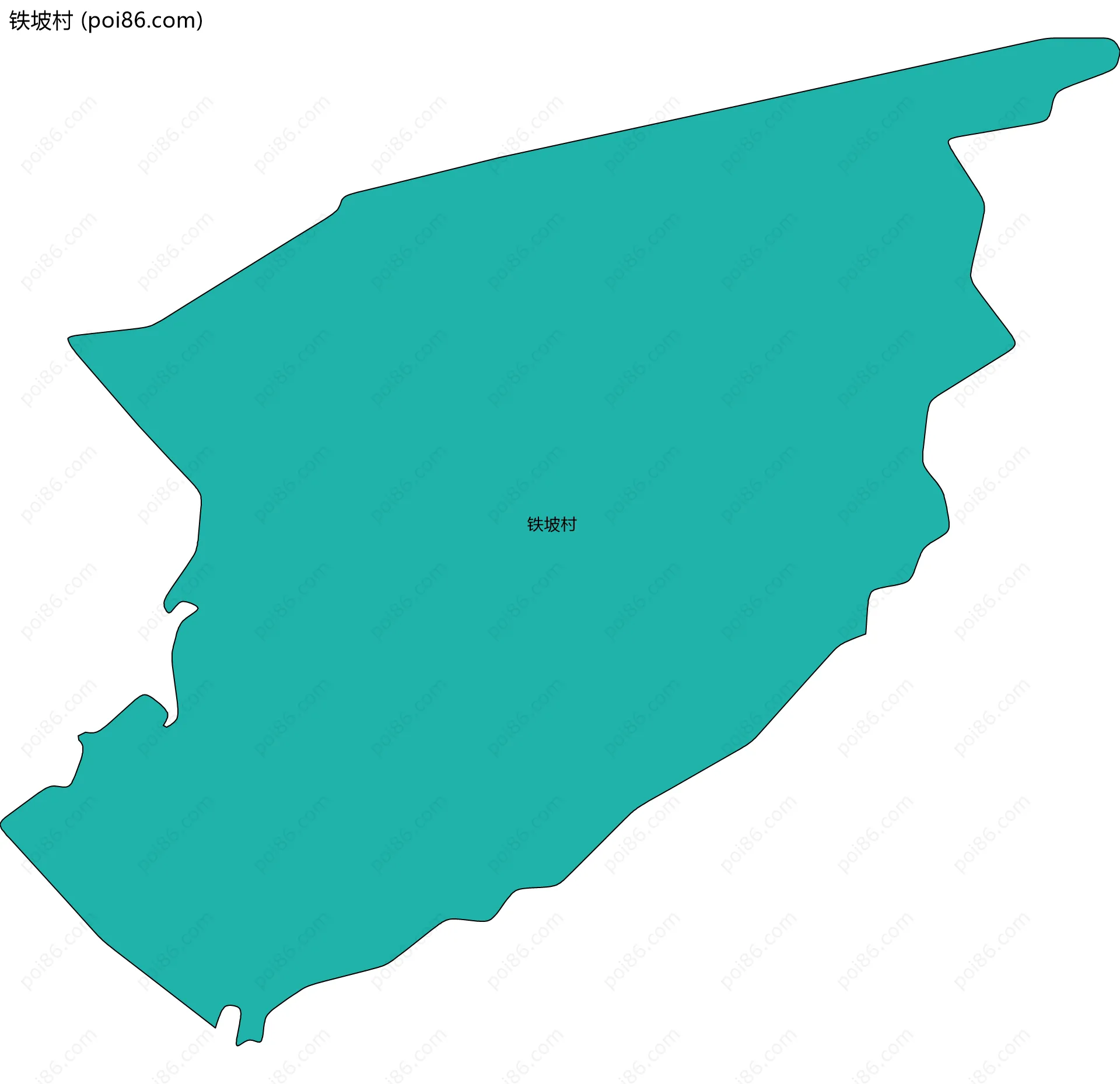 铁坡村边界地图