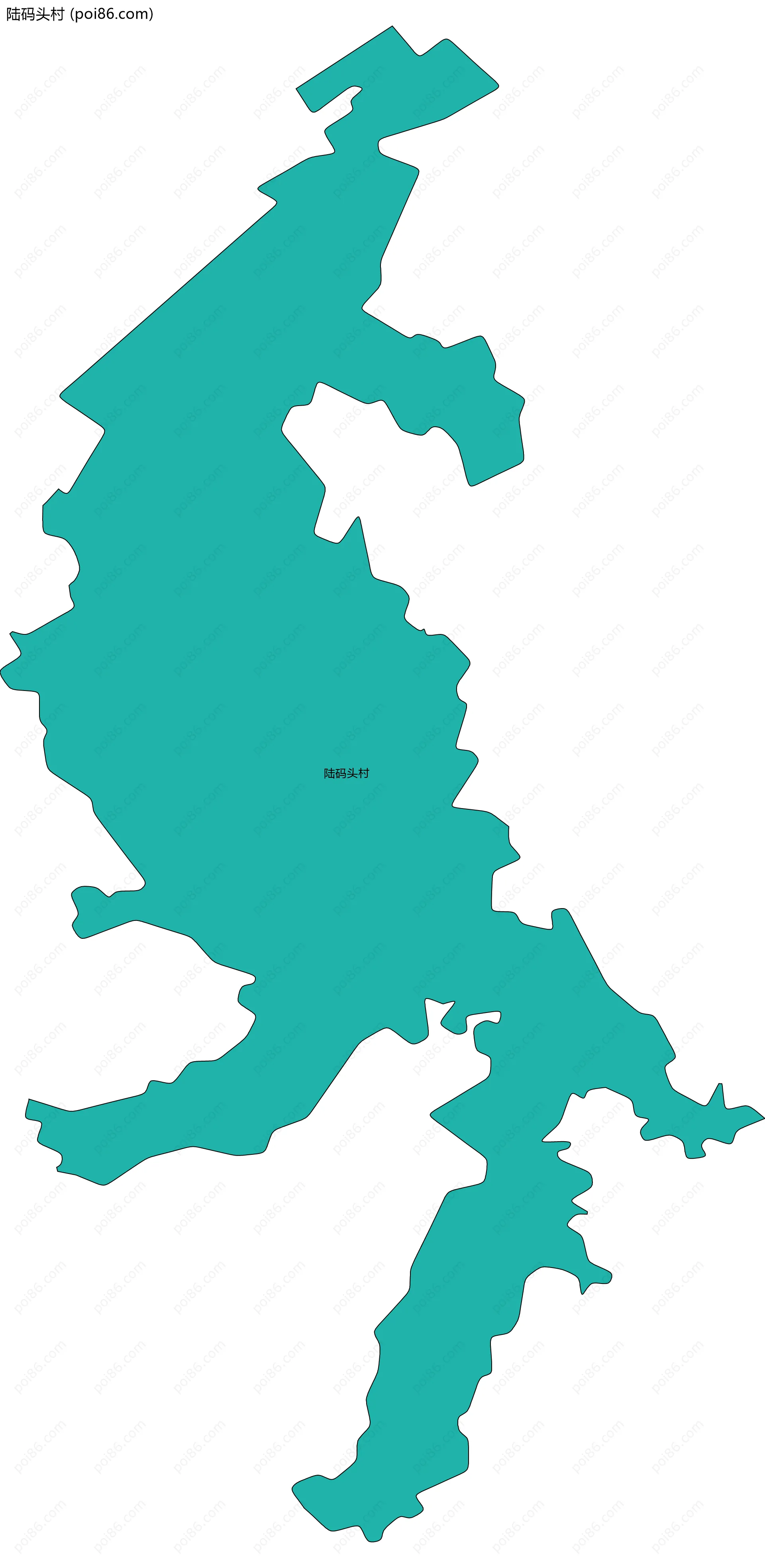 陆码头村边界地图