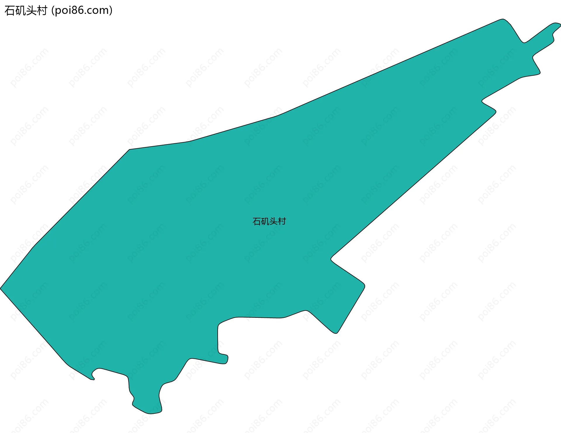 石矶头村边界地图