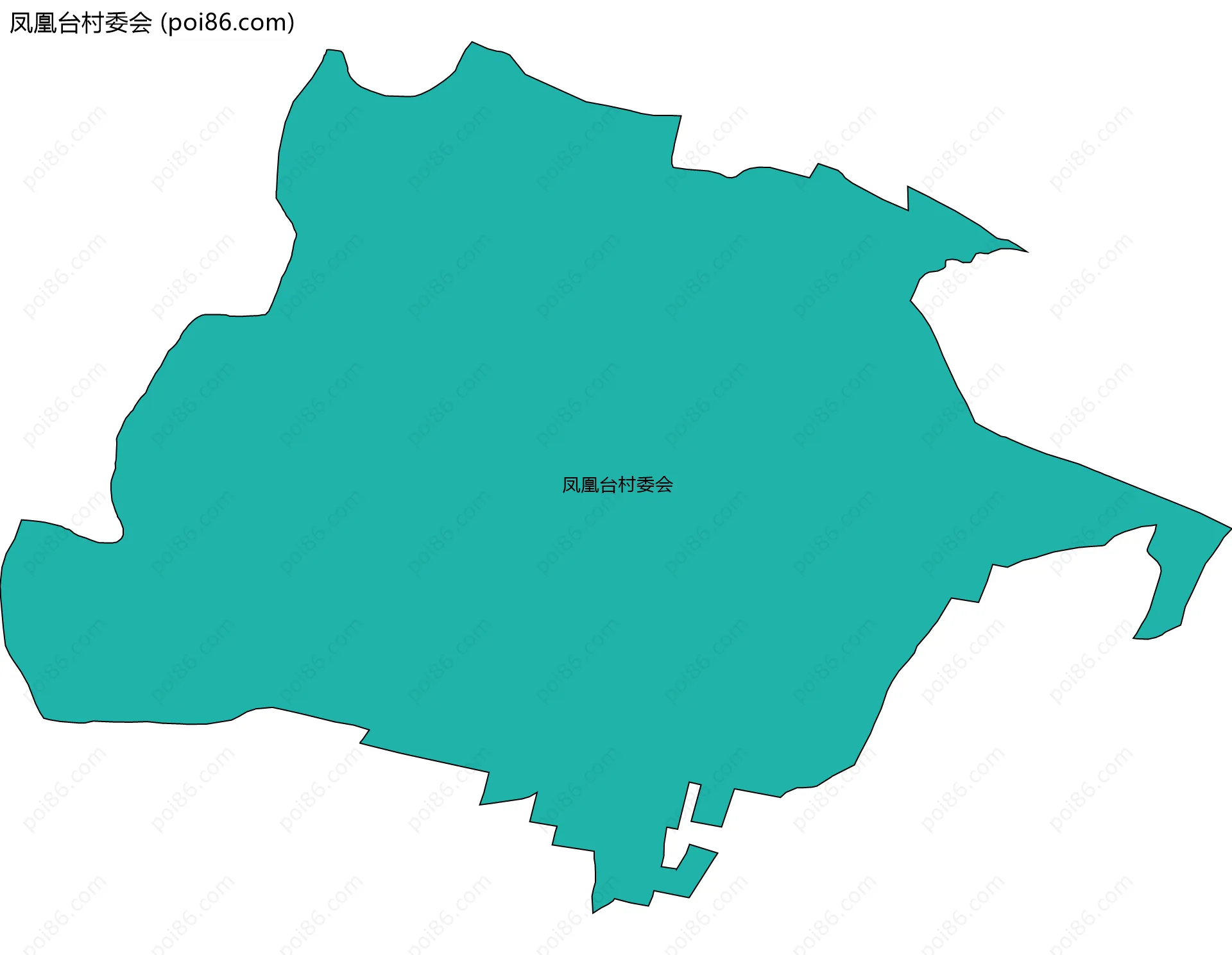 凤凰台村委会边界地图