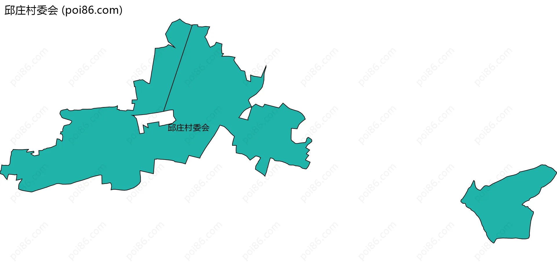 邱庄村委会边界地图