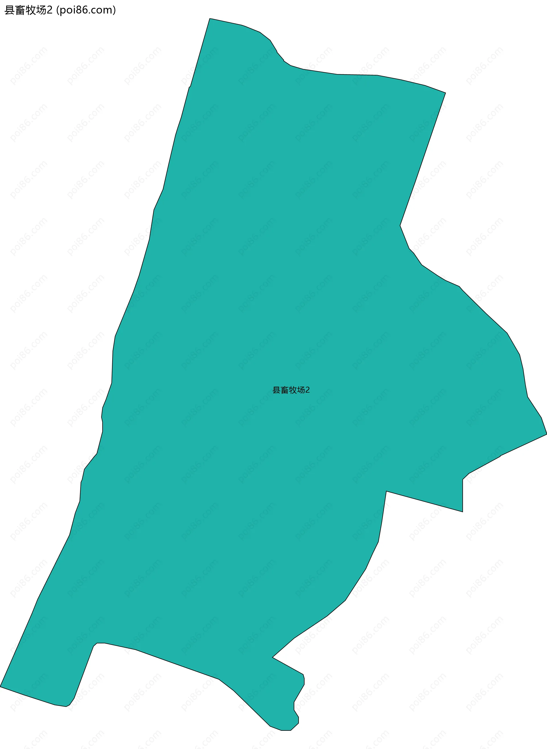 县畜牧场2边界地图