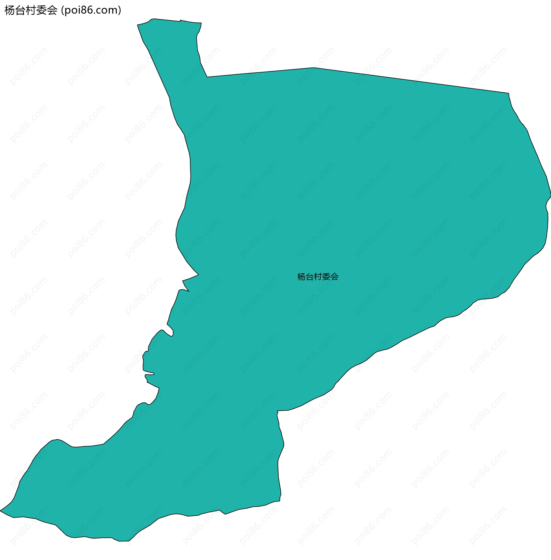 杨台村委会边界地图