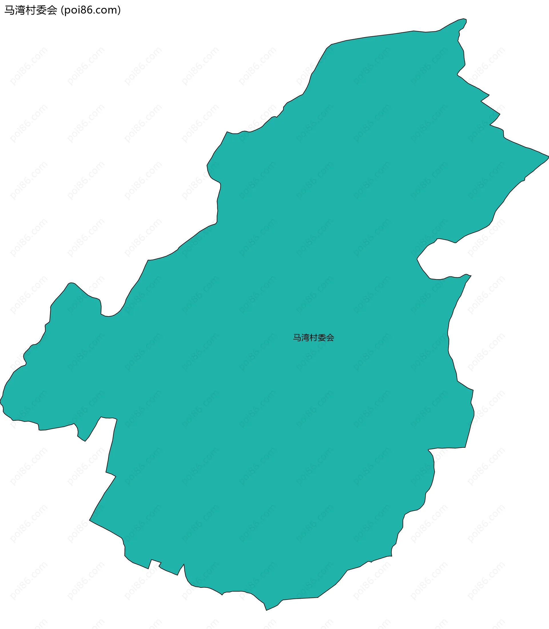 马湾村委会边界地图