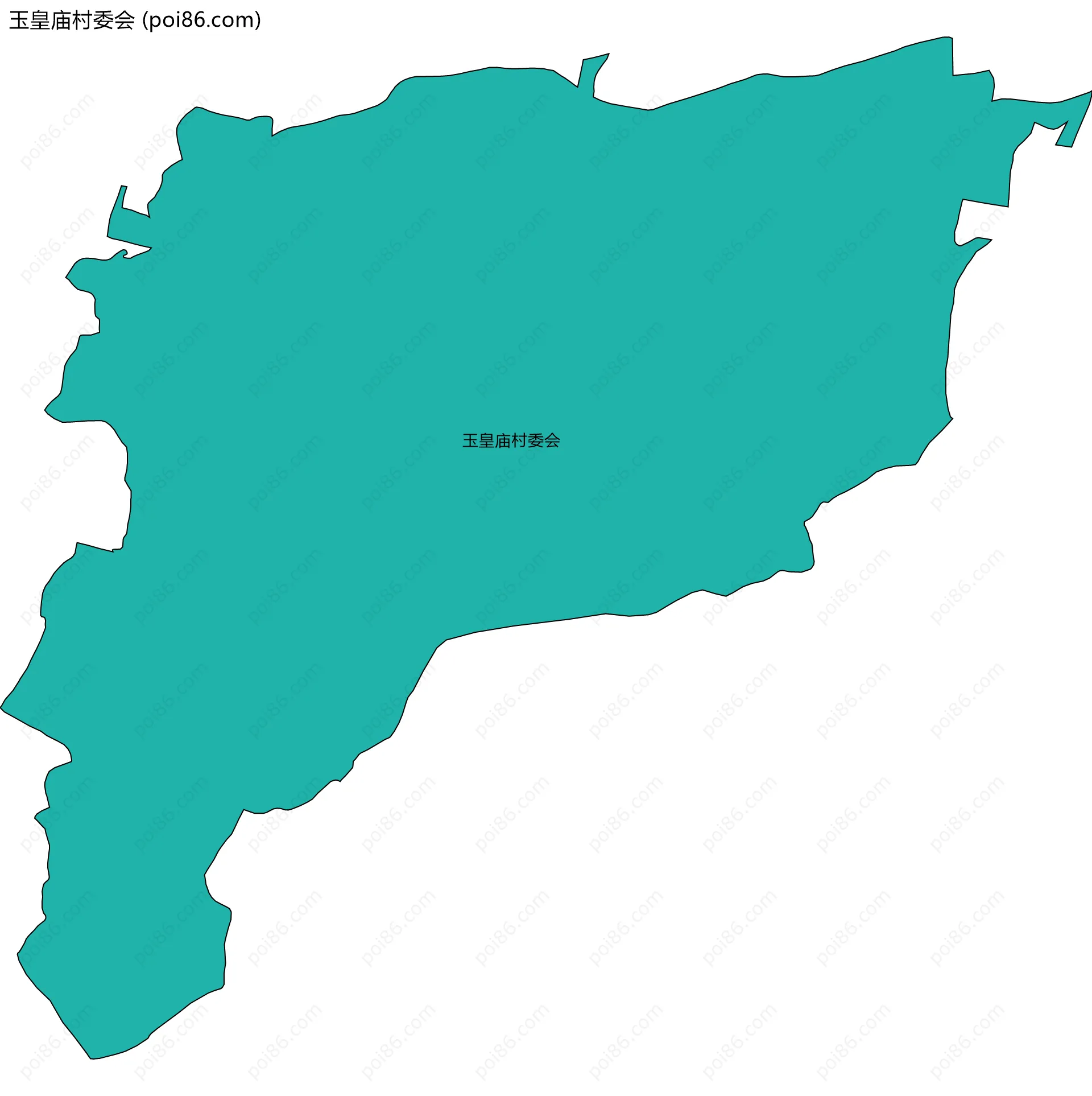 玉皇庙村委会边界地图
